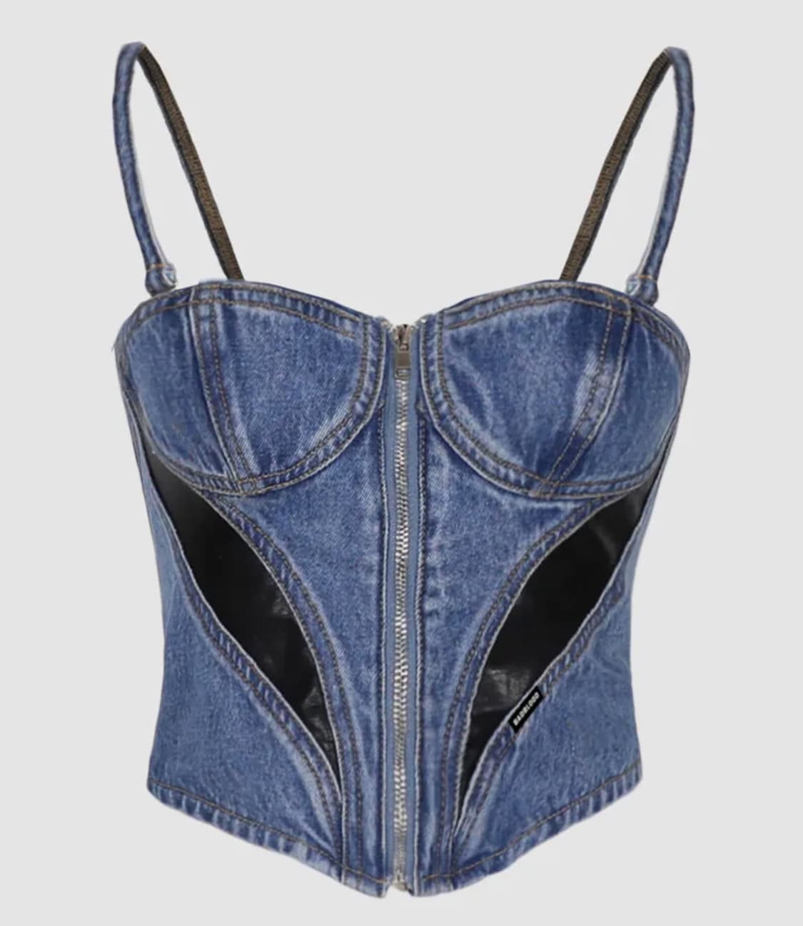 배드블러드 데님레더 뷔스티에 (새상품) 상품이미지2