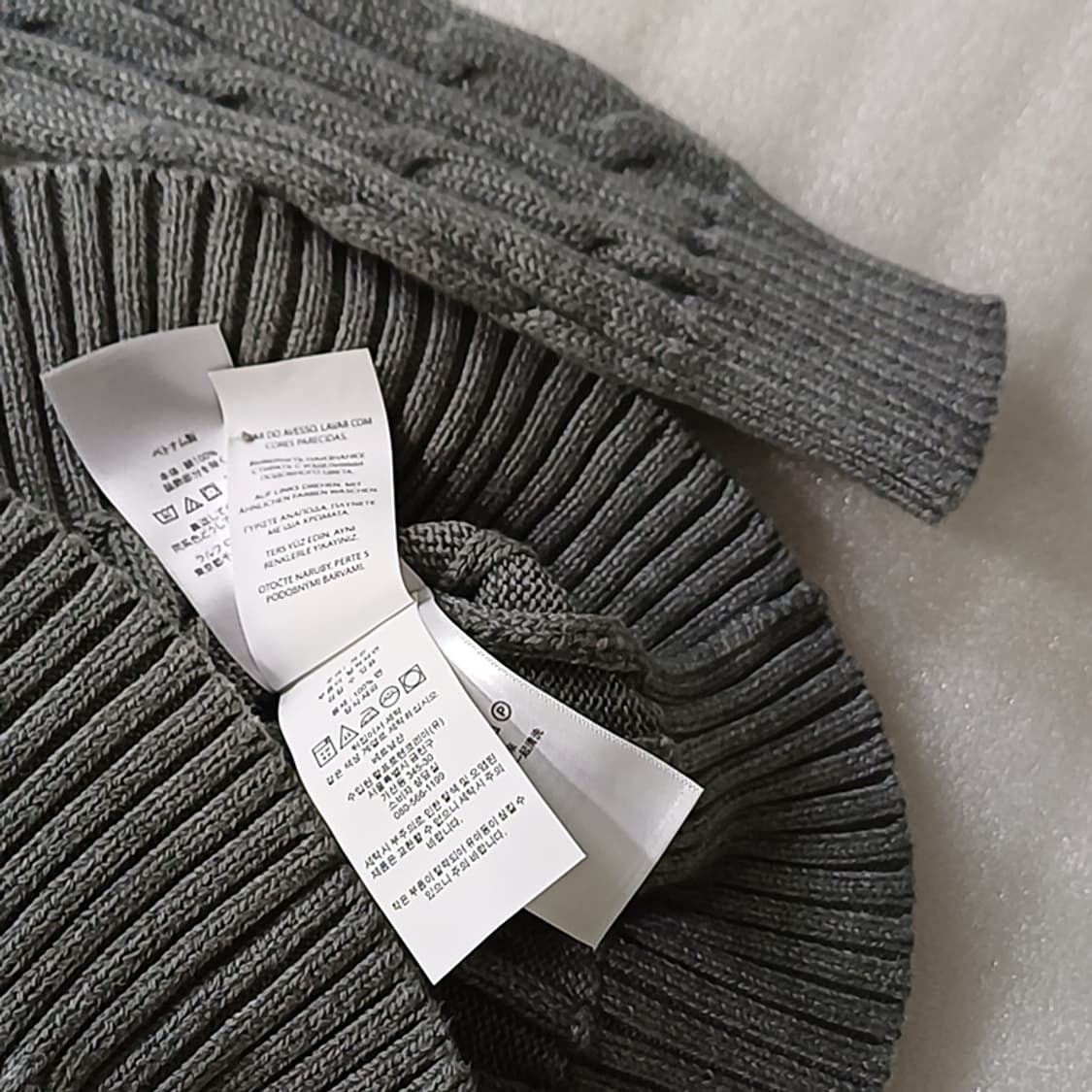 정품 폴로 라운드 긴팔 니트 여성 XS S 거의새것 사랑봉봉 상품이미지4