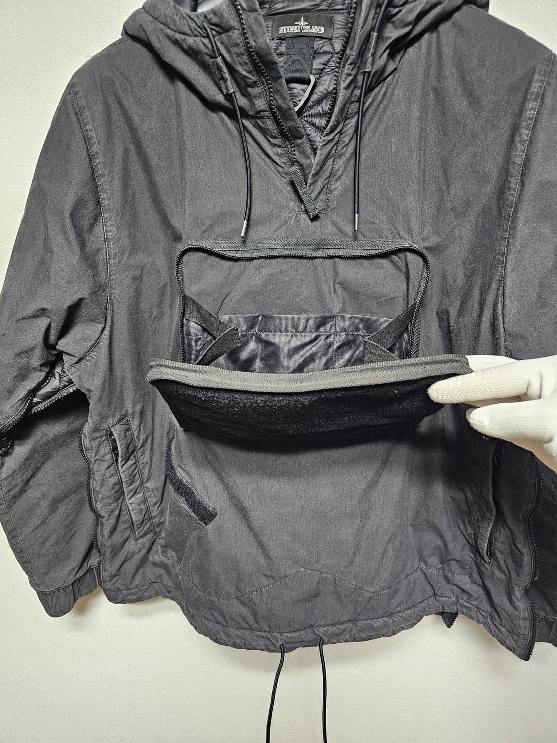 스톤아일랜드 쉐도우프로젝트 코튼 나일론 포플린 프리마로프트 아노락 상품이미지4