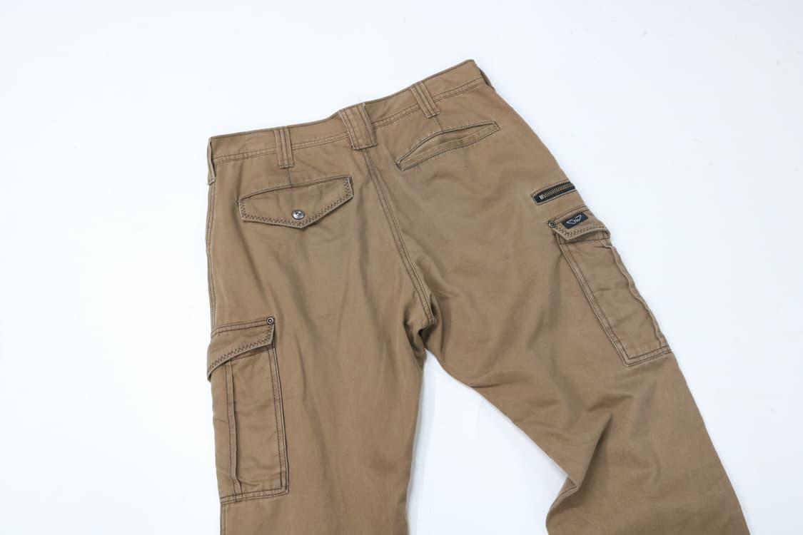 빈티지 캐러멜 브라운 멀티 포켓 카고 팬츠 (W30) 상품이미지7