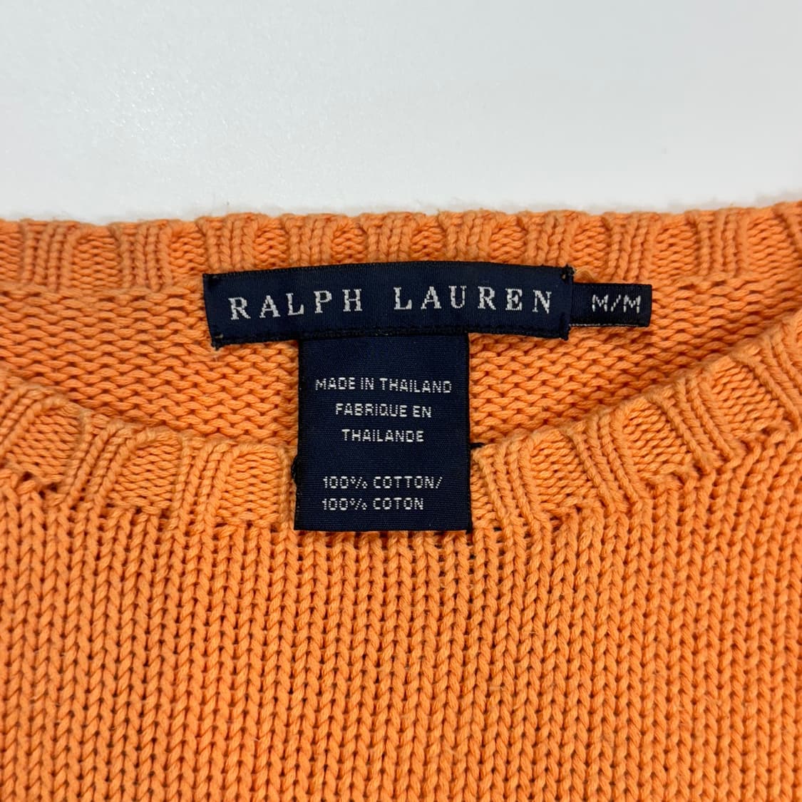 폴로 랄프로렌 오렌지 니트 스웨터 상품이미지4