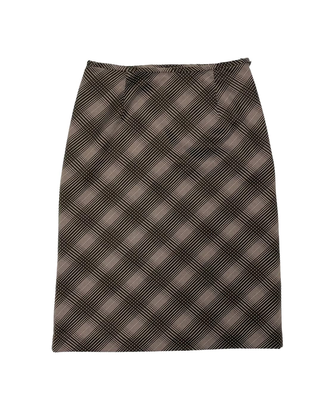 Slim fit grid skirt 상품이미지1