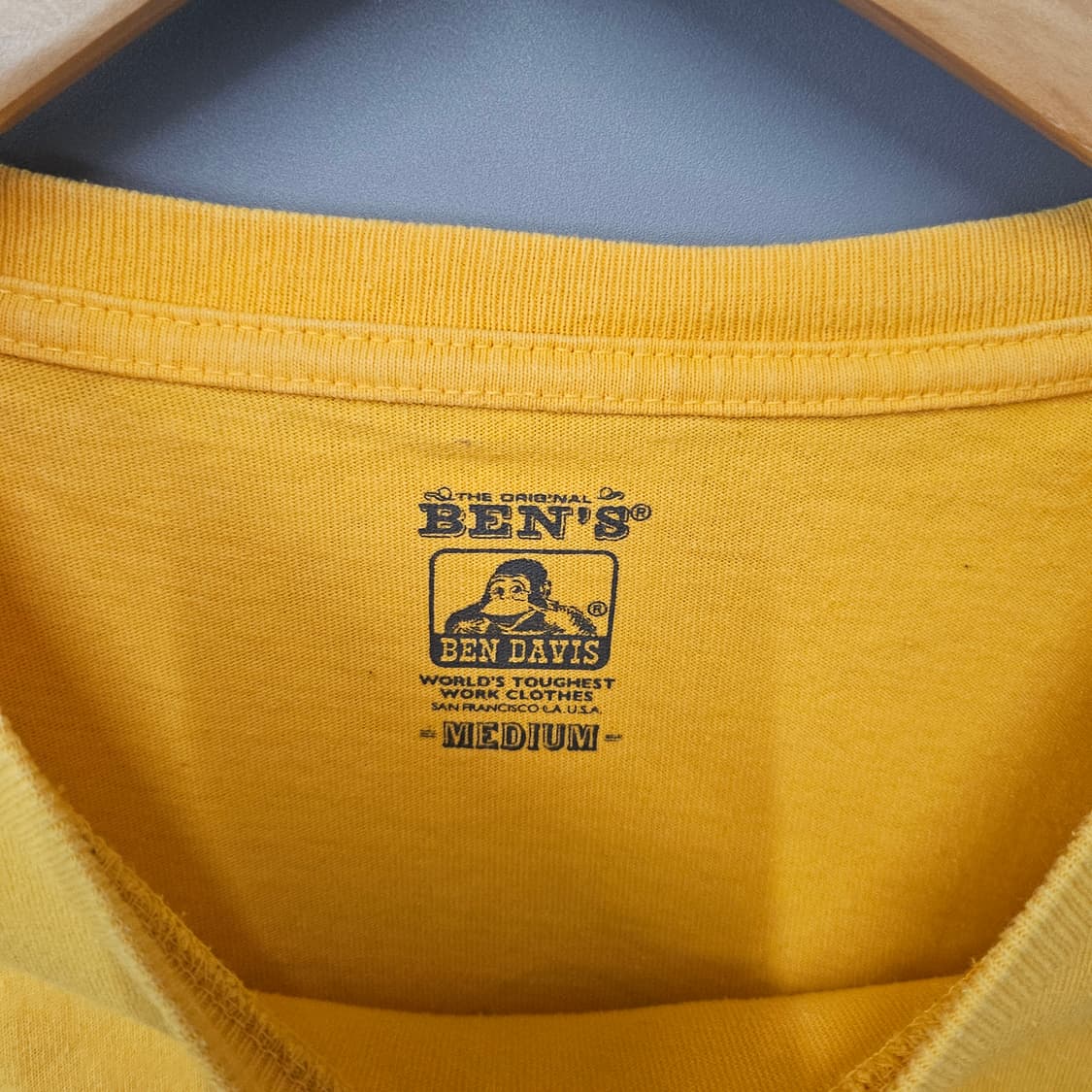 벤 데이비스 프린트 티셔츠 옐로우 상품이미지4