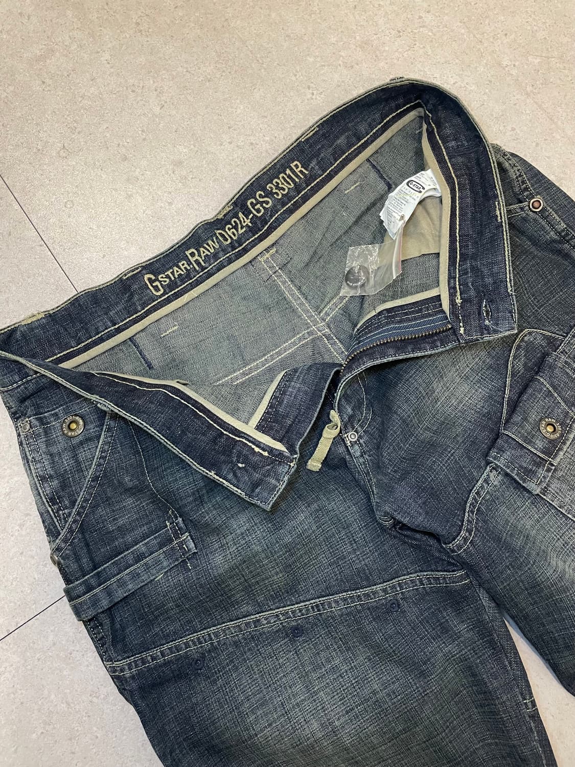 (데드스탁)G-Star RAW 지스타로우 엘우드 워싱 멀티포켓 카고팬츠 상품이미지7