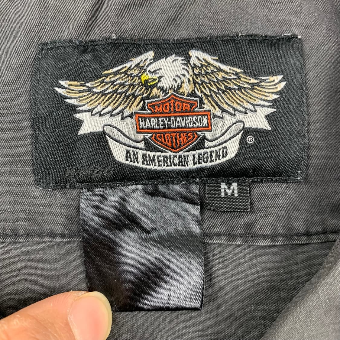 90‘s 할리 데이비슨 플레임 로고 페이드 하프 셔츠 상품이미지6