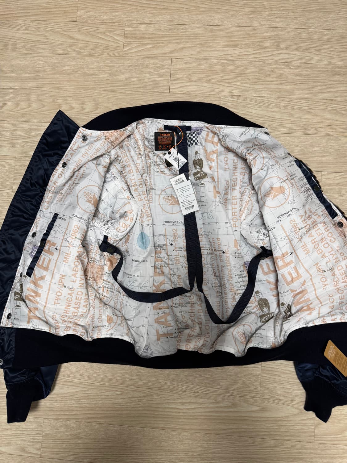 포터 x 버즈릭슨 콜라보 ma-1 navy (M사이즈) 상품이미지2