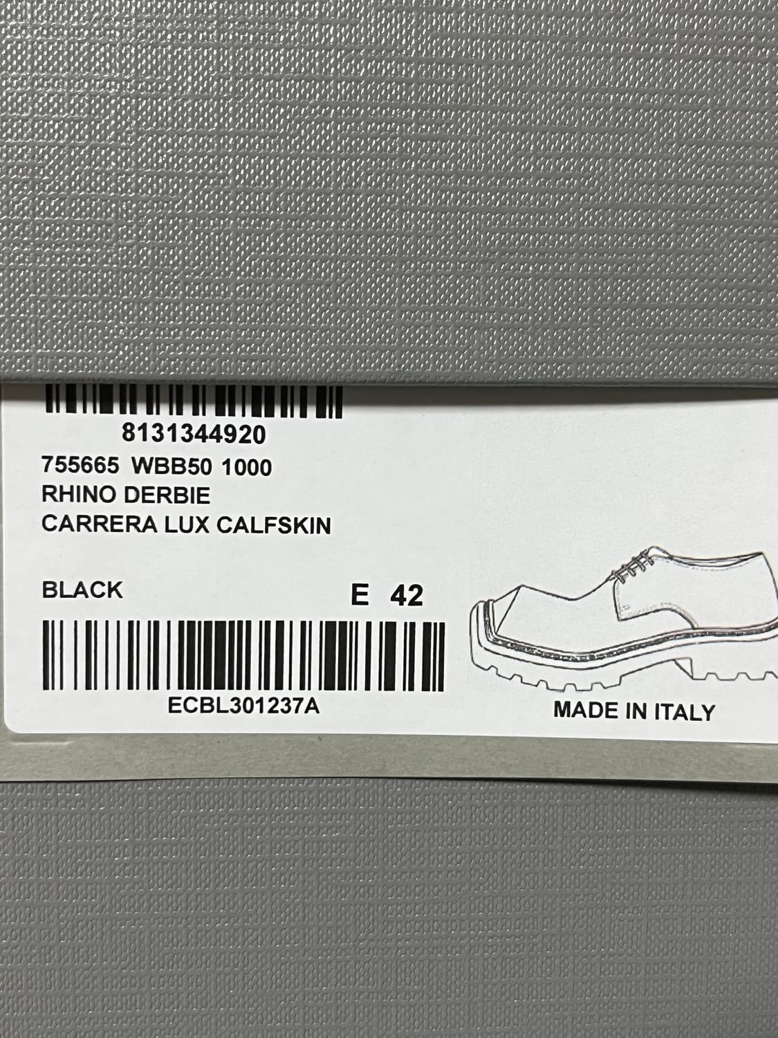 Blanciaga rhino derbie (42) 상품이미지7