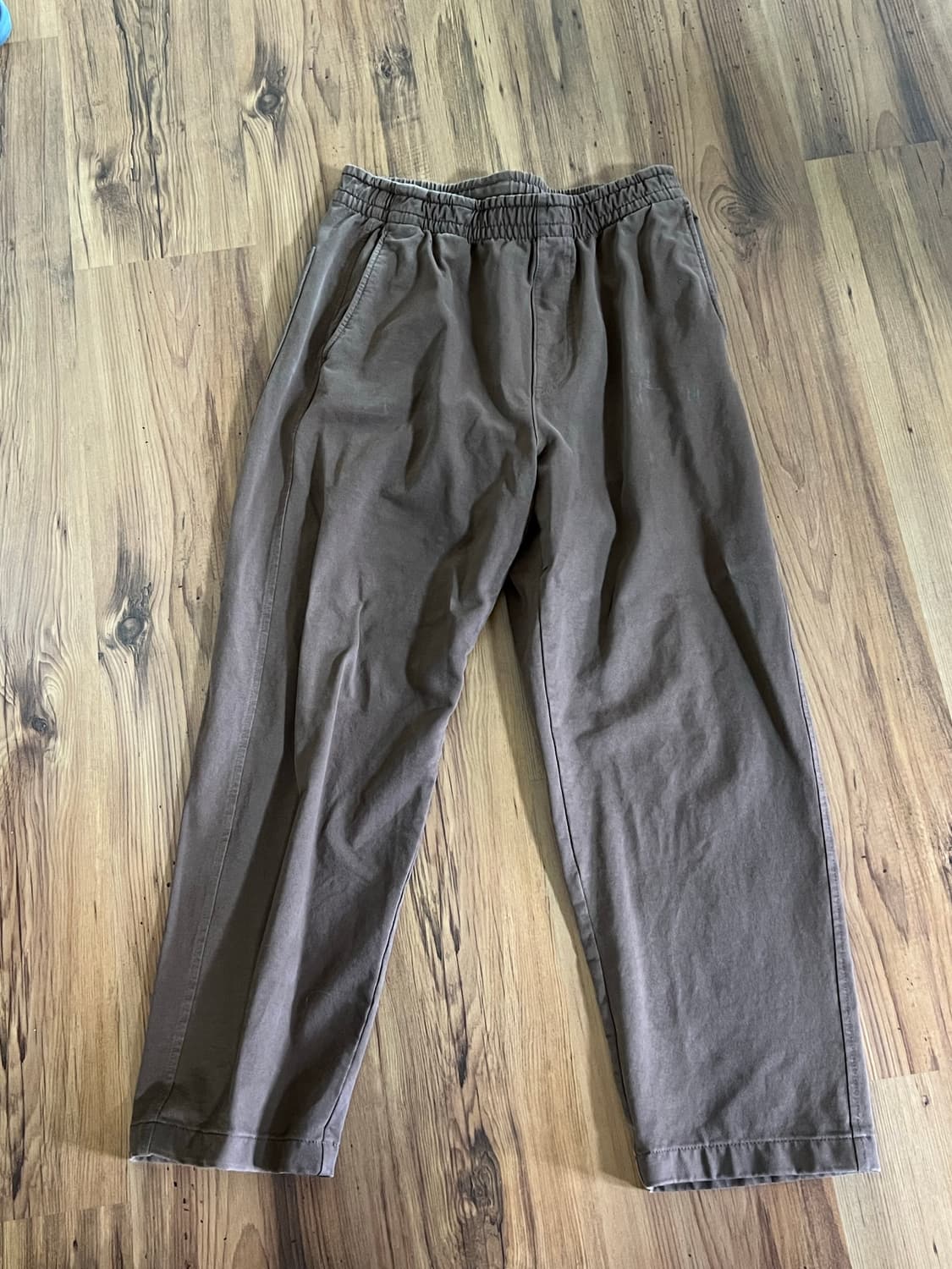 유니클로 브라운 밴딩 코튼팬츠 상품이미지2