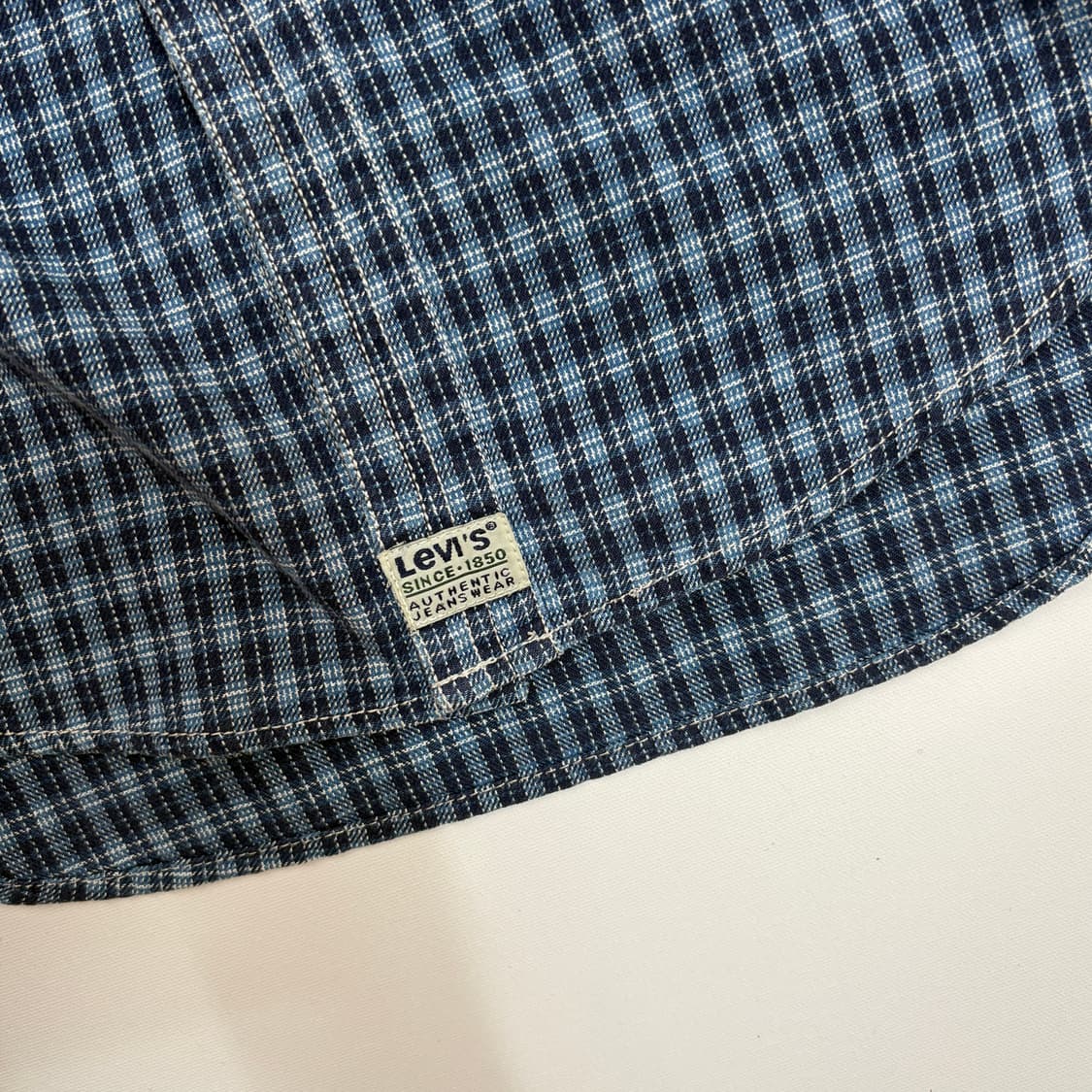 90s 리바이스 블루 패턴 셔츠 상품이미지3