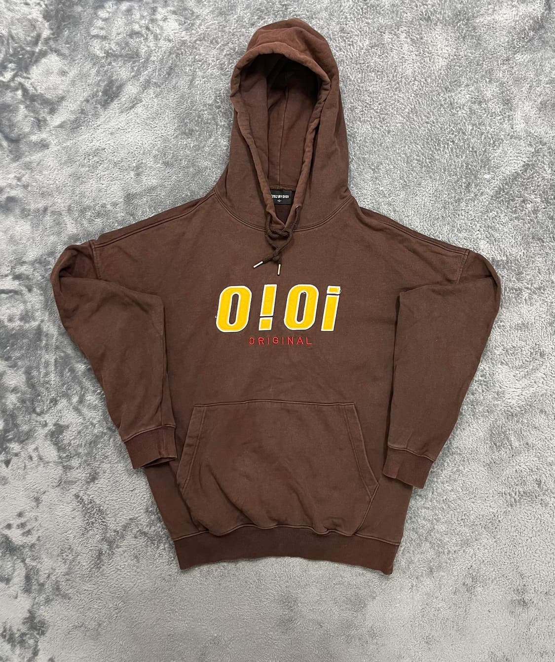 OIOI오아이오아이 빅로고 브라운 데일리 후드티(L) 상품이미지2