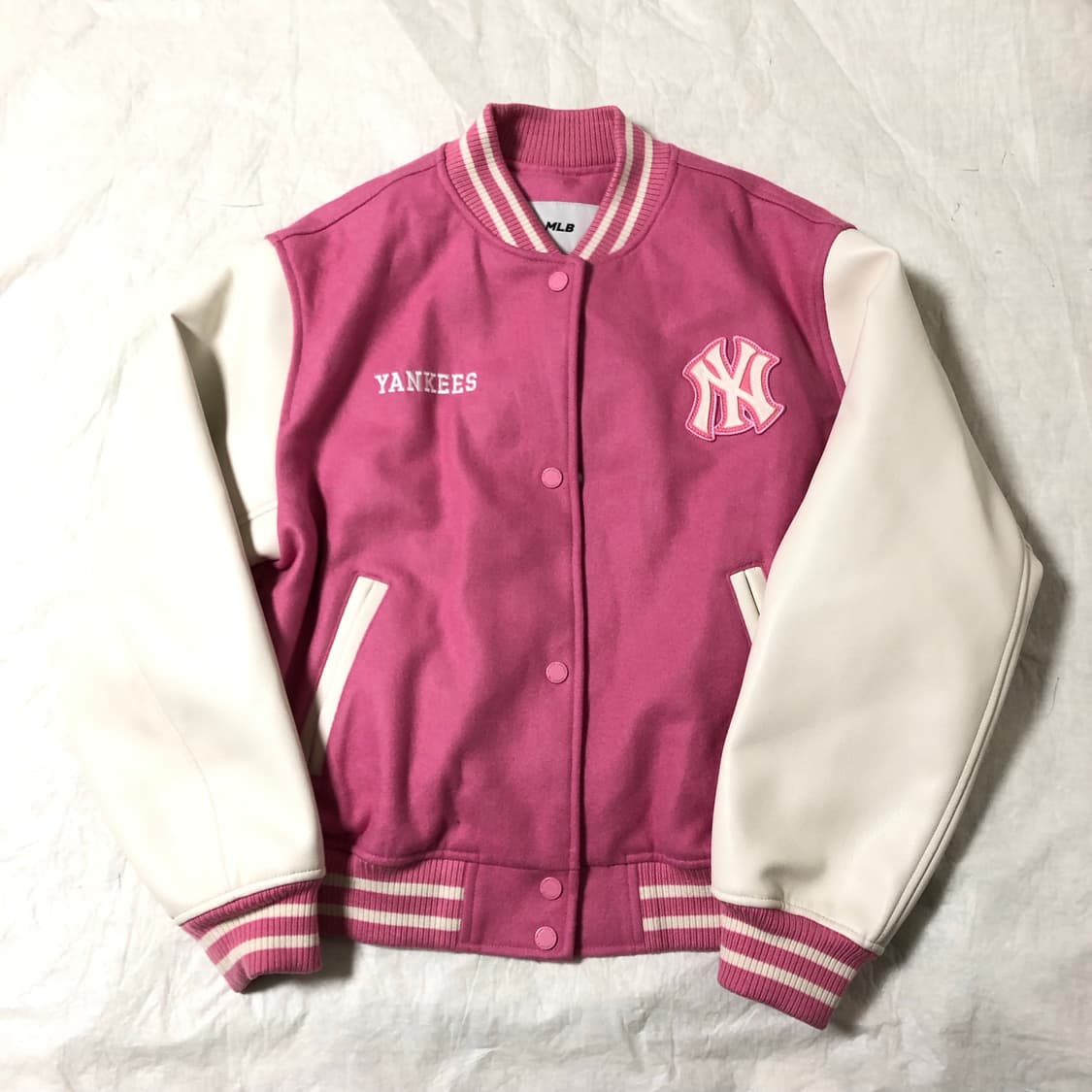 MLB 뉴욕양키스 바시티 핑크 S 상품이미지1
