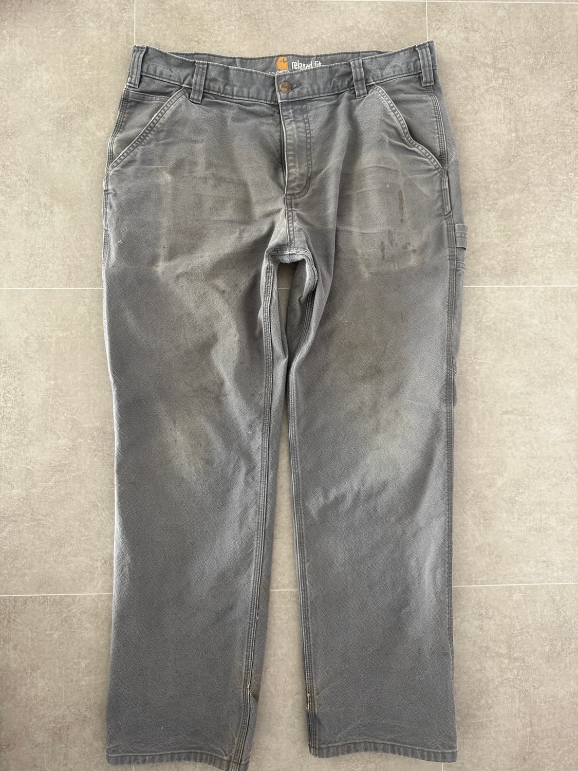 칼하트 릴렉스드 핏 워크 팬츠 (그라벨색상(Gravel)) 상품이미지1