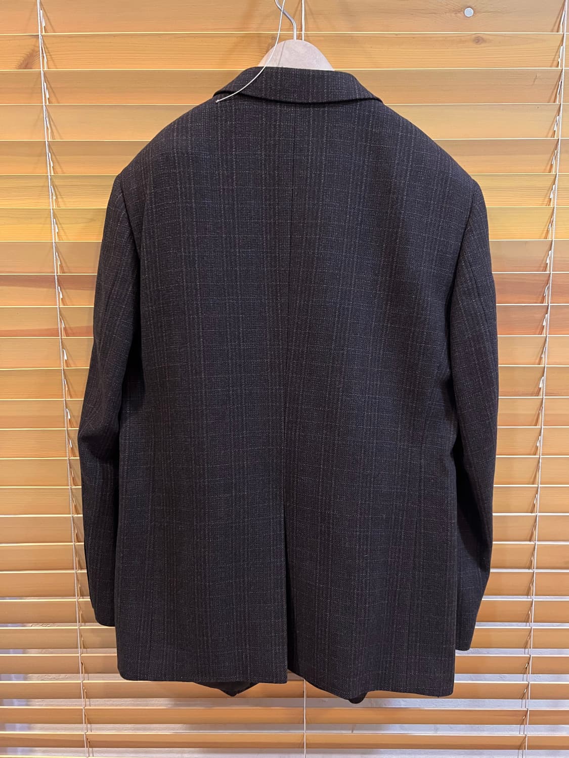 로가디스 남성 차콜그레이 체크 울캐시미어자켓 싱글자켓 상품이미지3