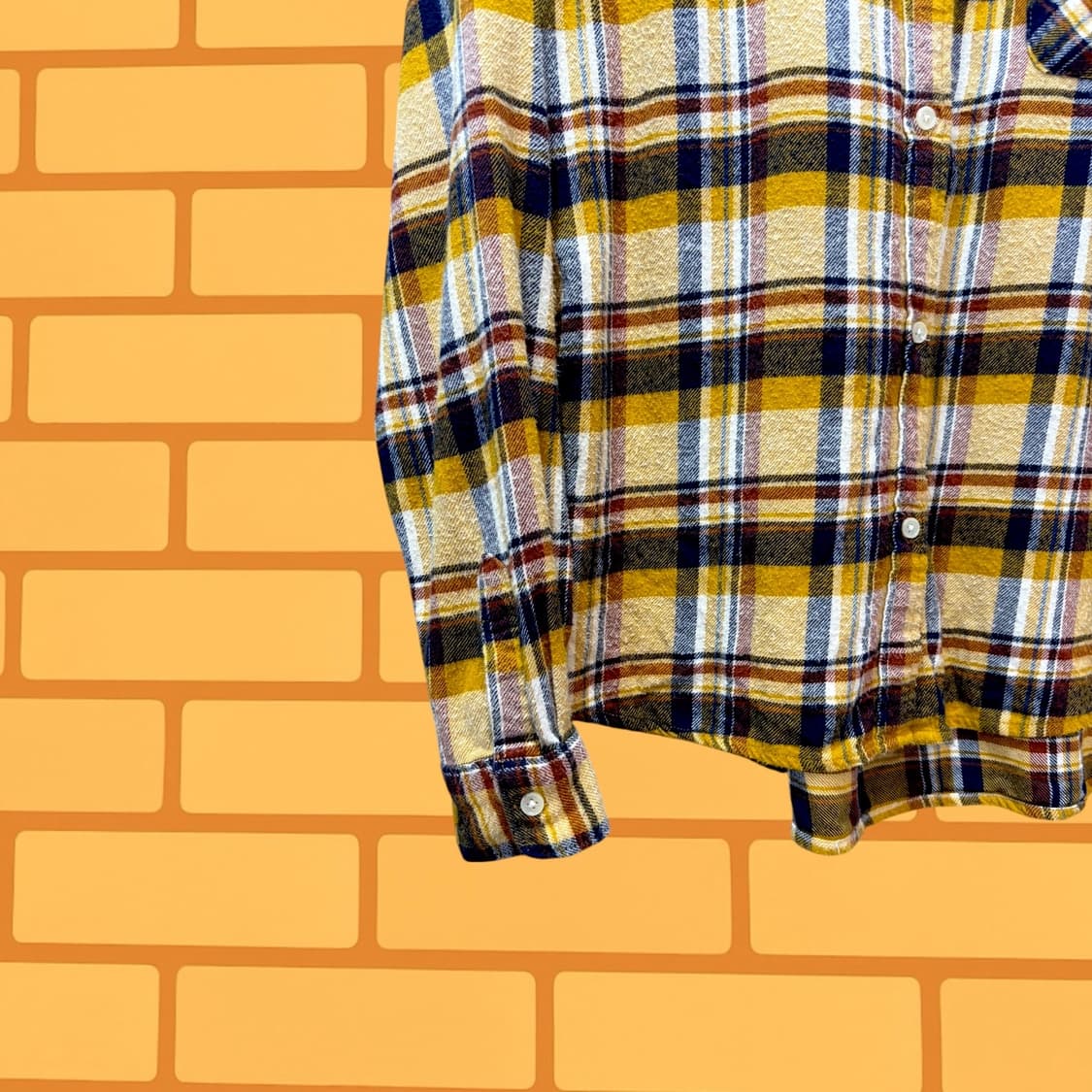 세븐데이즈이즈선데이 플란넬 체크 셔츠 (M) 상품이미지4