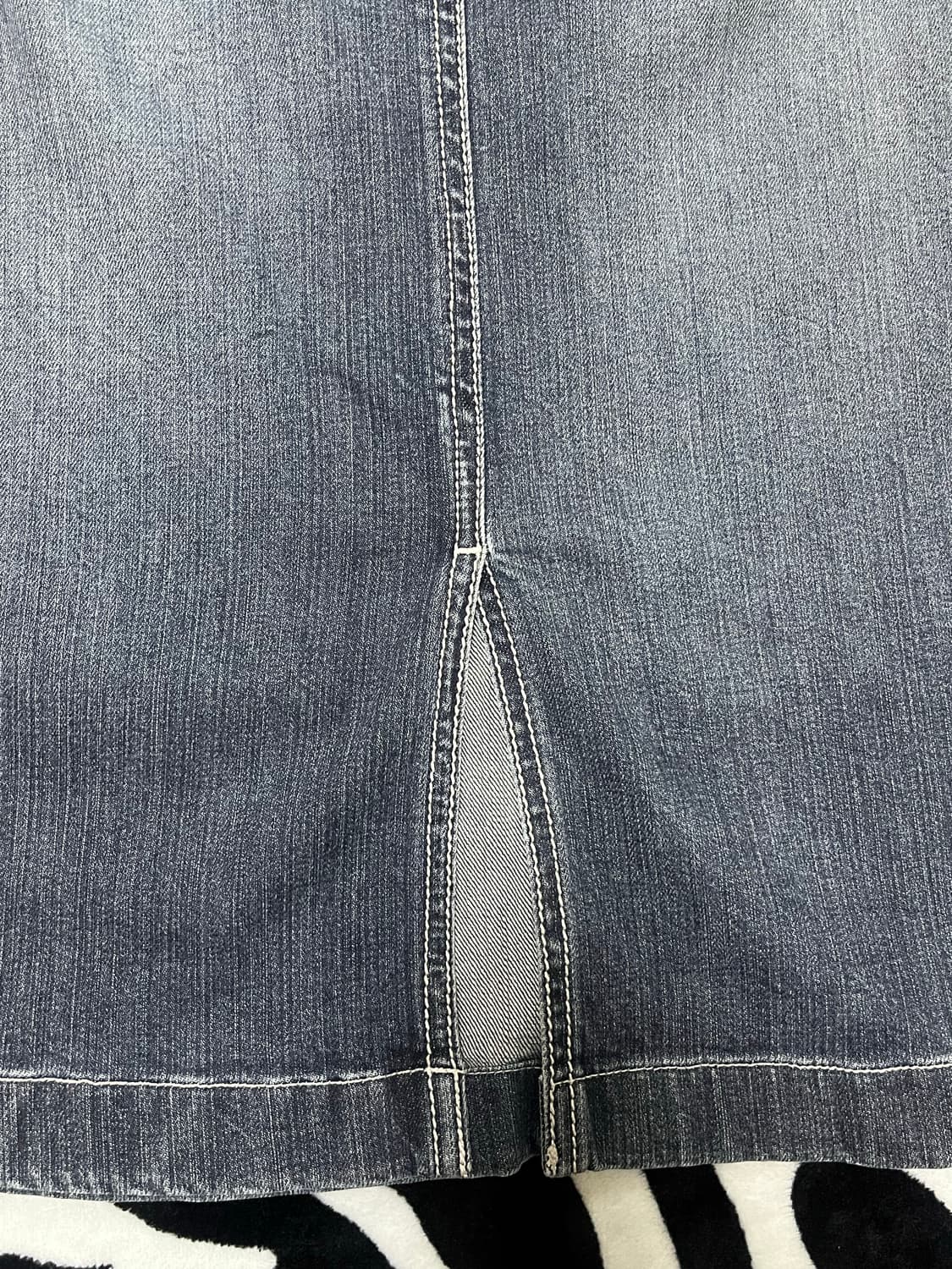 vintage denim long skirt 상품이미지5