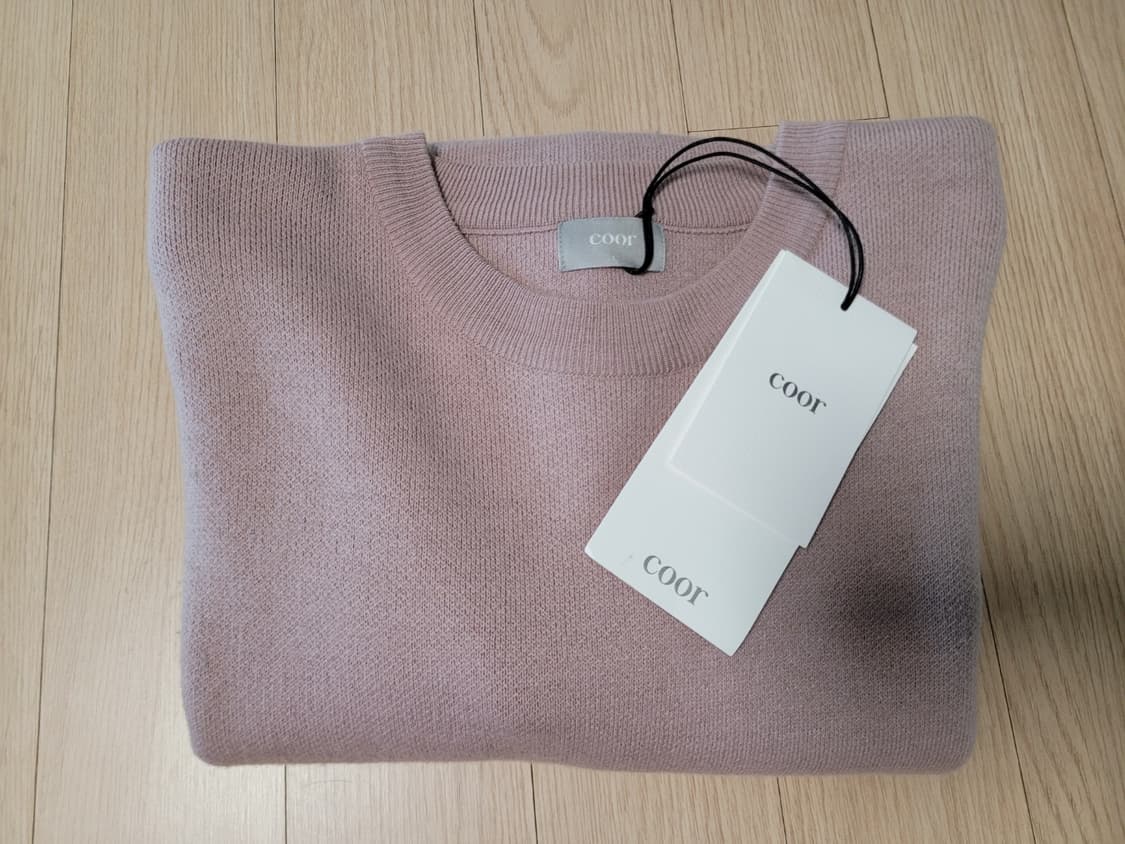 쿠어 캐시미어 니트 더스티핑크 L사이즈 상품이미지2