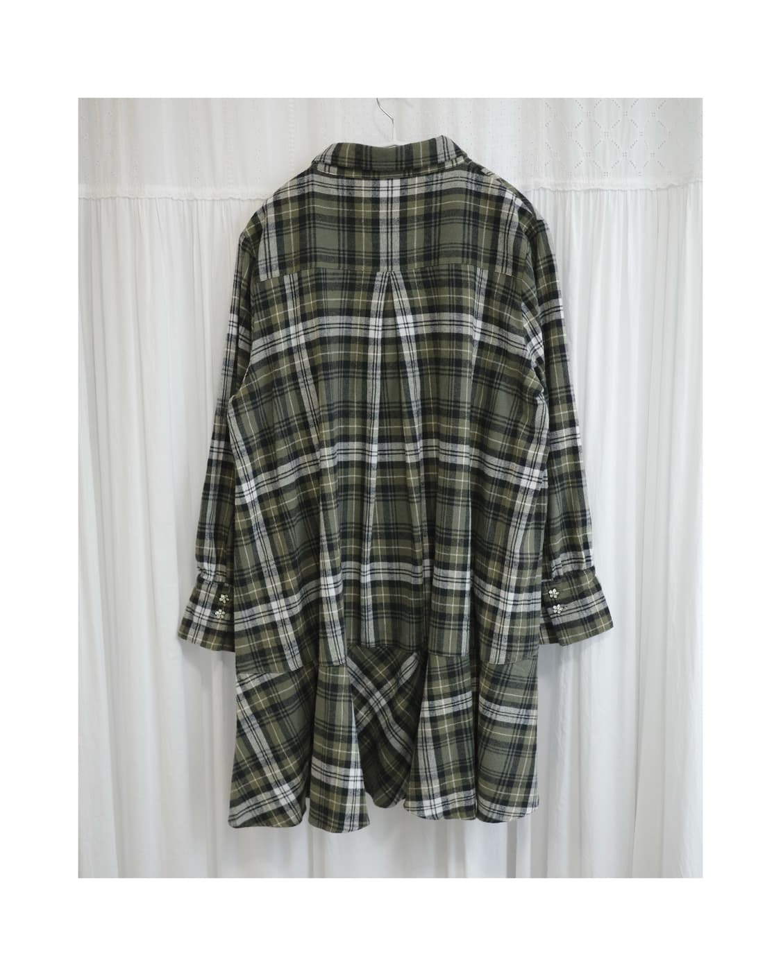 Check Frill One-piece 상품이미지5