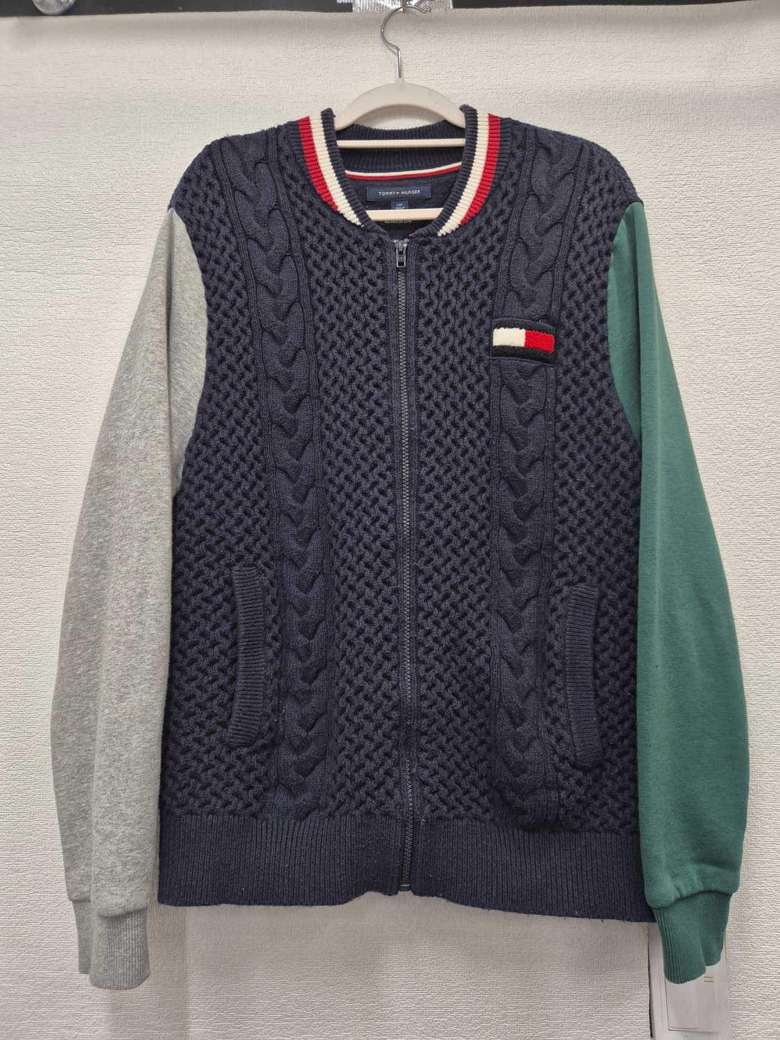 타미힐피거 케이블 니트 집업 / 100(정품) 상품이미지1