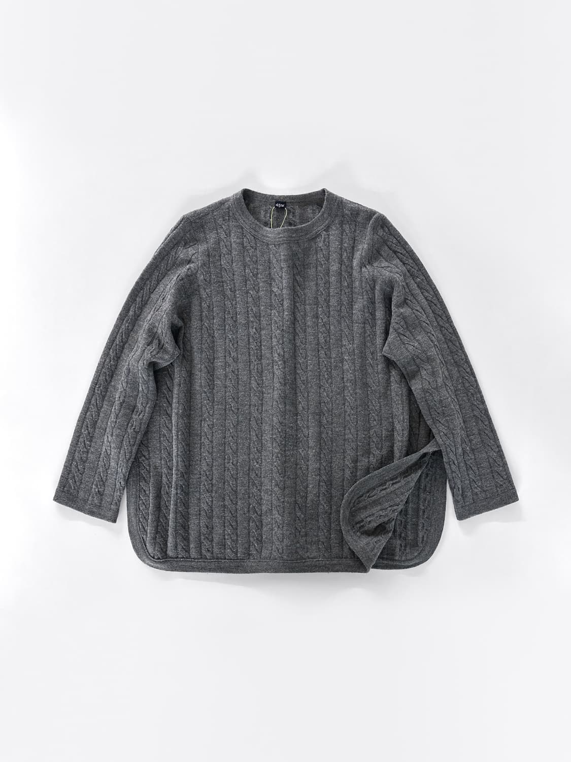 45rpm 울 케이블 니트 크루넥 스웨터 상품이미지2