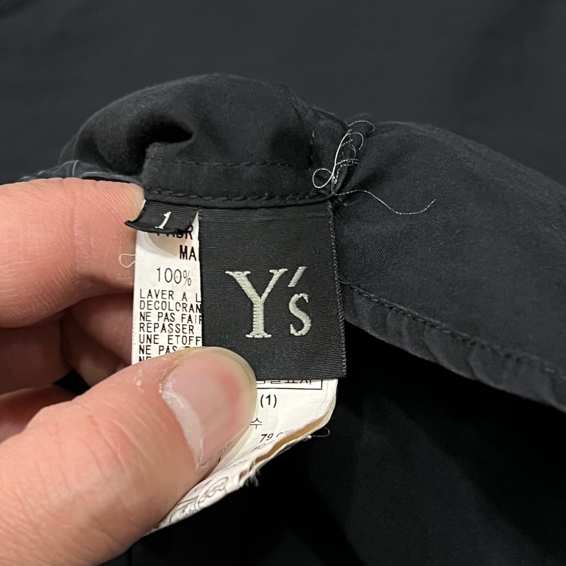  요지야마모토 다크 코튼 셔츠 y15203 상품이미지7