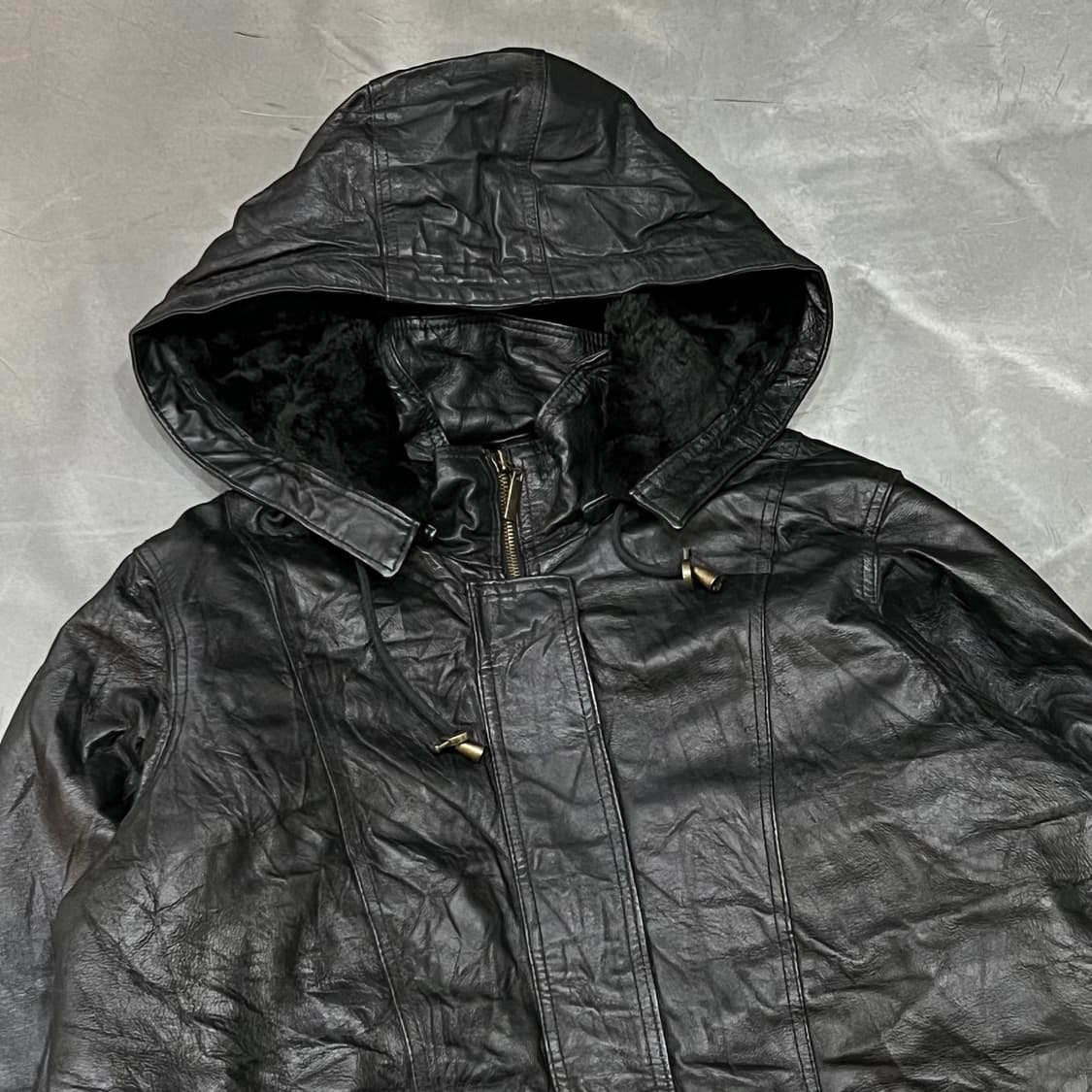  Veranesi 후드 레더 자켓 y14923 상품이미지3