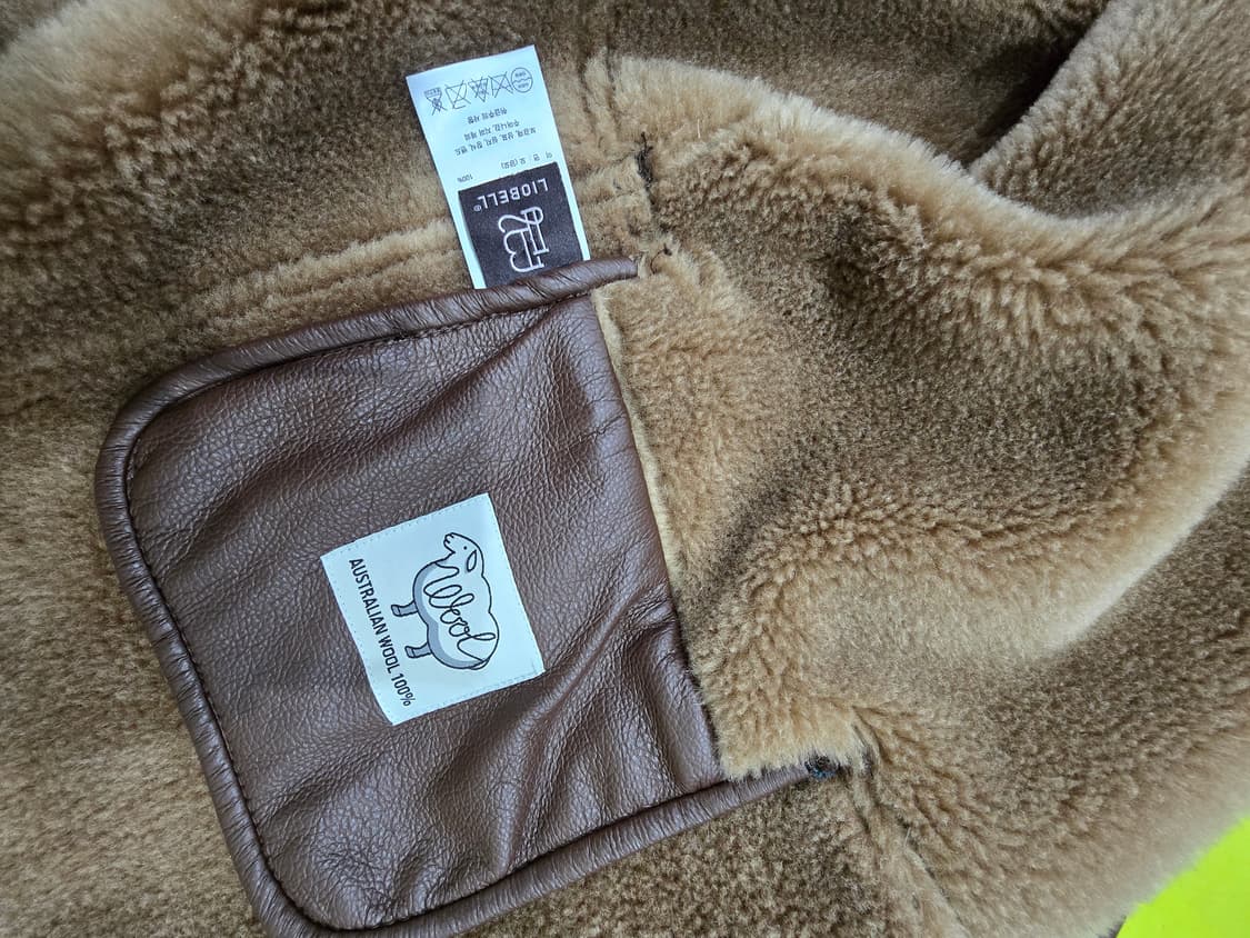 리오벨(LIOBELL) 양모 100% 롱 무스탕 상품이미지3