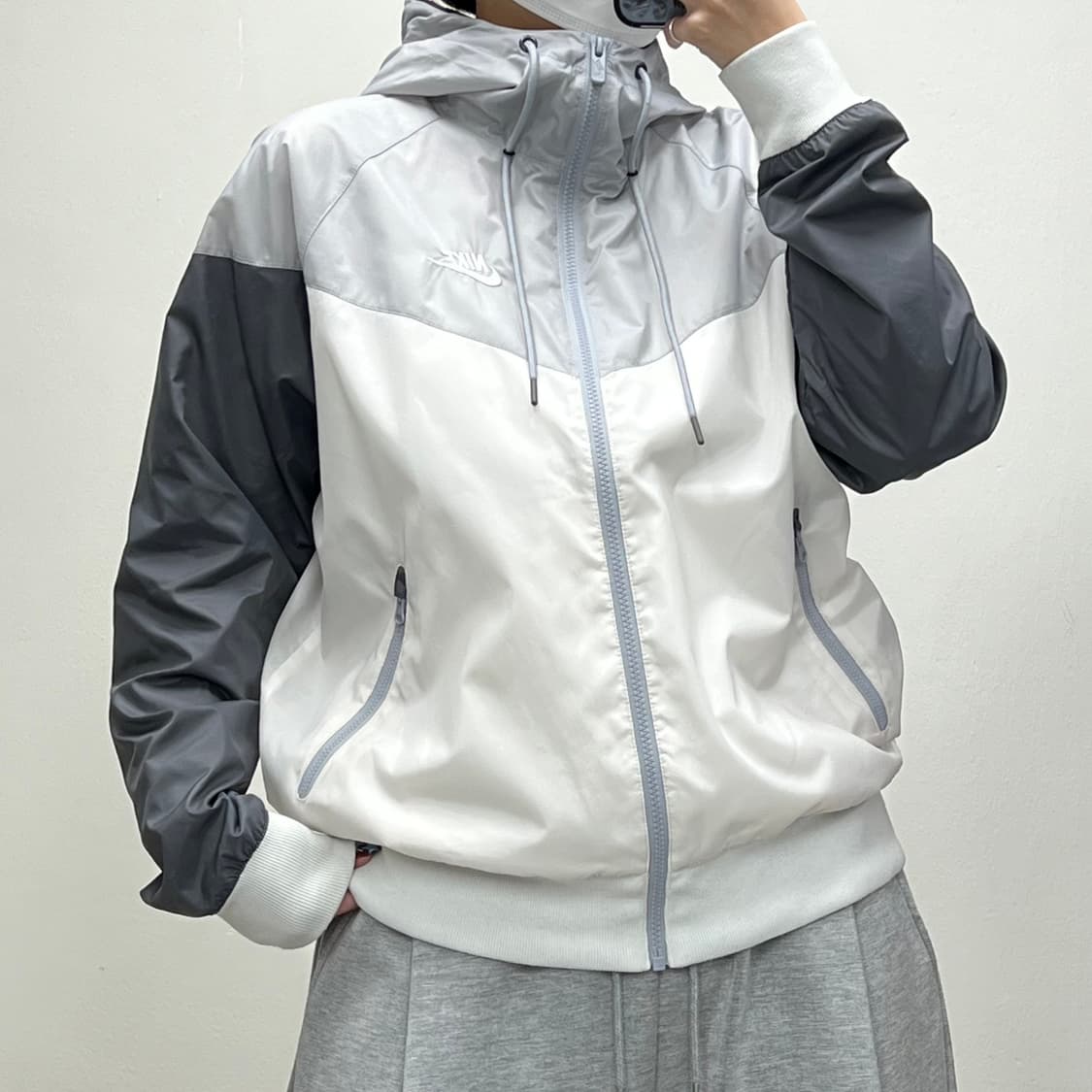 나이키 윈드러너 바람막이 화이트 S [043004] 상품이미지2