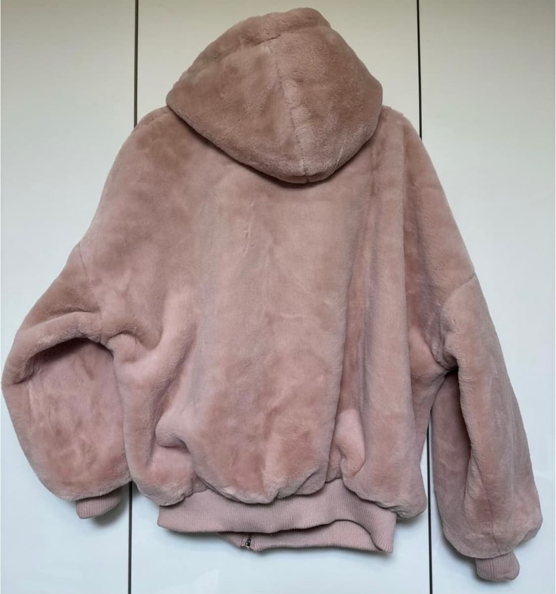 핑크 퍼 후드 집업 상품이미지6