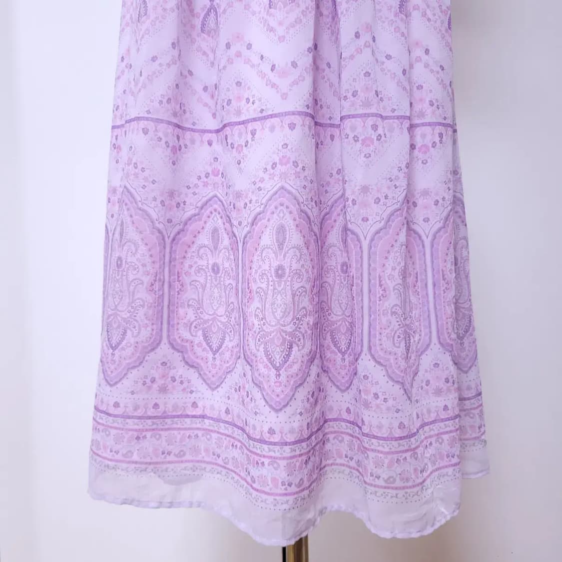 퍼플 보헤미안 쉬폰 롱원피스 상품이미지5