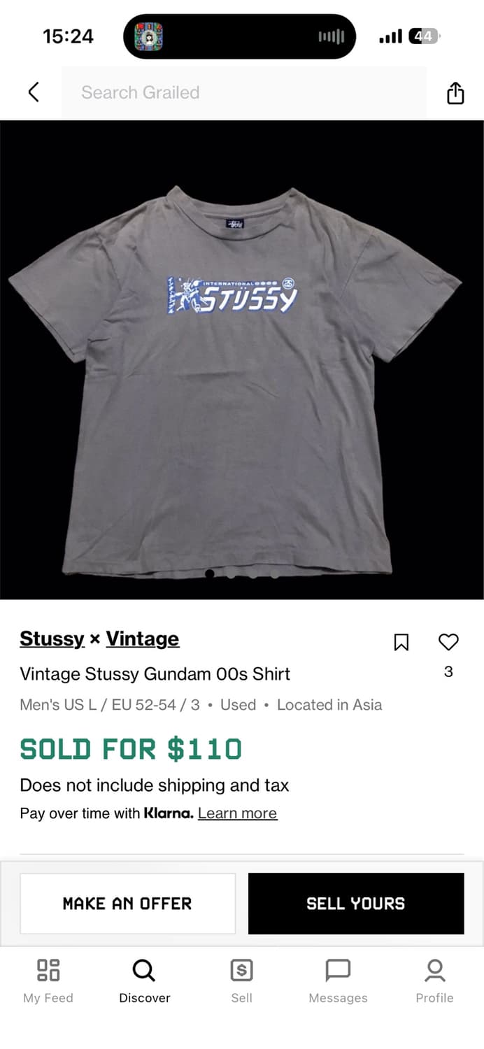 Stussy&gundam 00’s vintage 상품이미지1