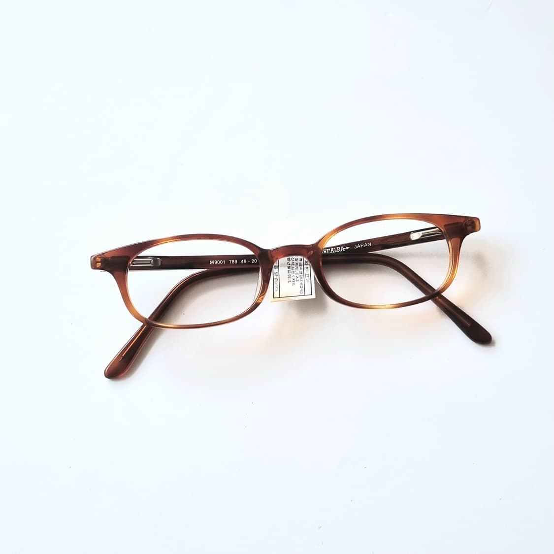 데드스탁 빈티지 브라운 호피 오벌 프레임 안경 770 상품이미지1