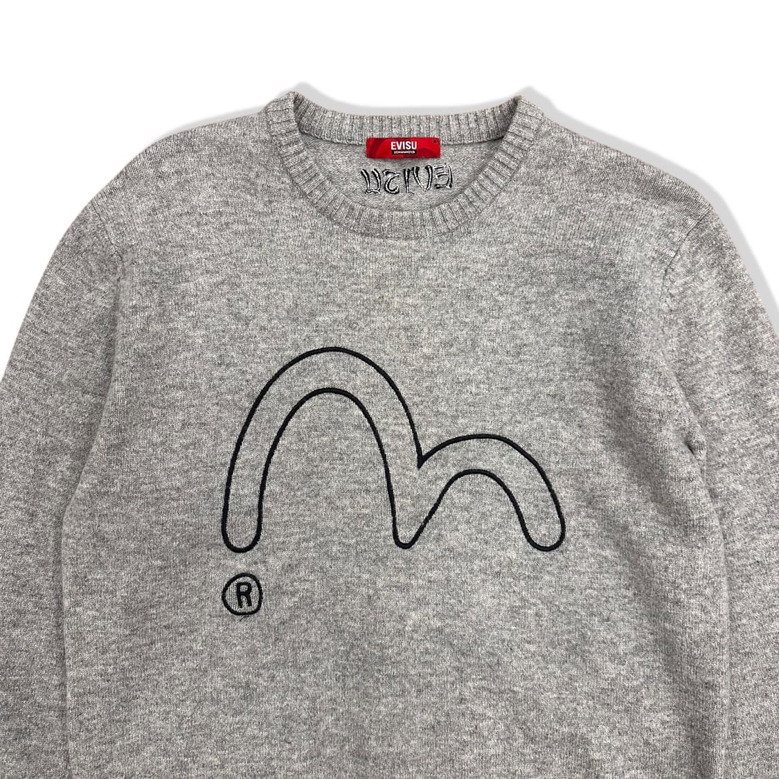 Logo Embroidered Detail Gray Knit 상품이미지2