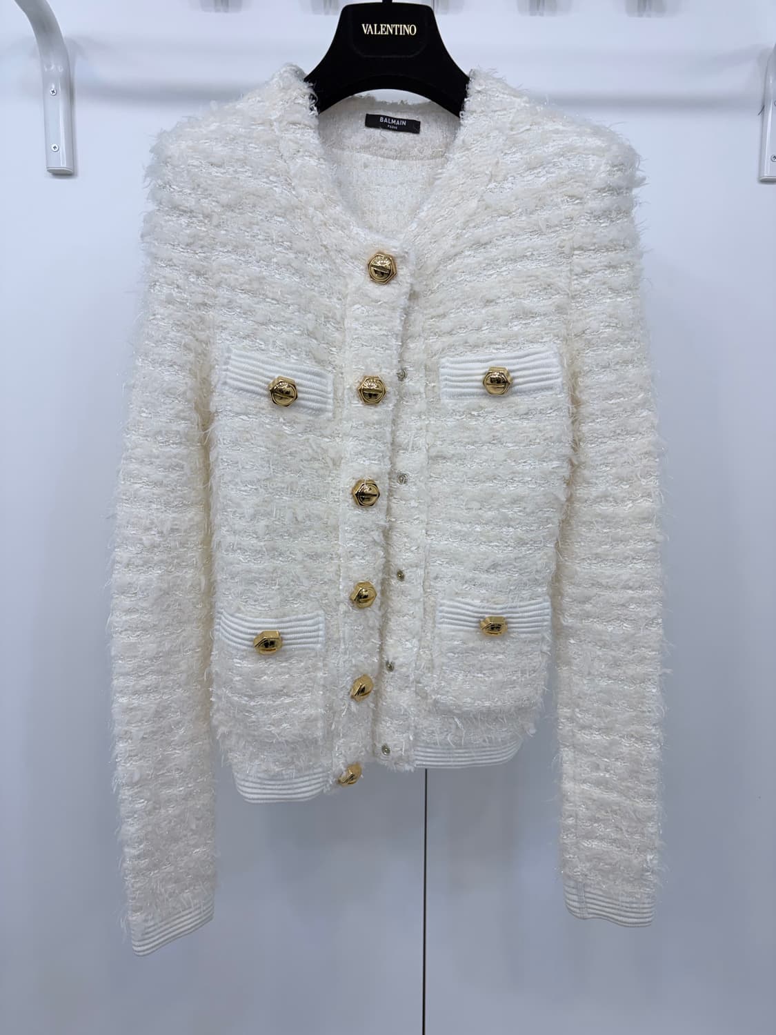 [박민영착용]발망 싱글 골드버튼 트위드 자켓34 상품이미지6