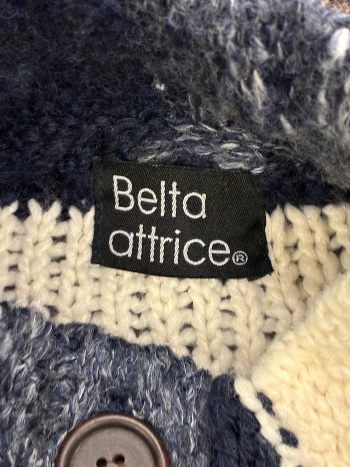 M-L)Japanese vintage 여성 줄무늬 반팔 니트 가디건 상품이미지6