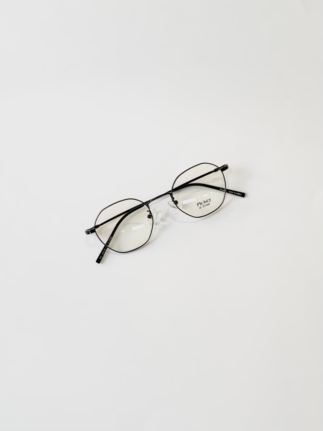 [픽키-659] 자체제작 B-TITAN 블랙 경량 메탈 안경테  상품이미지4