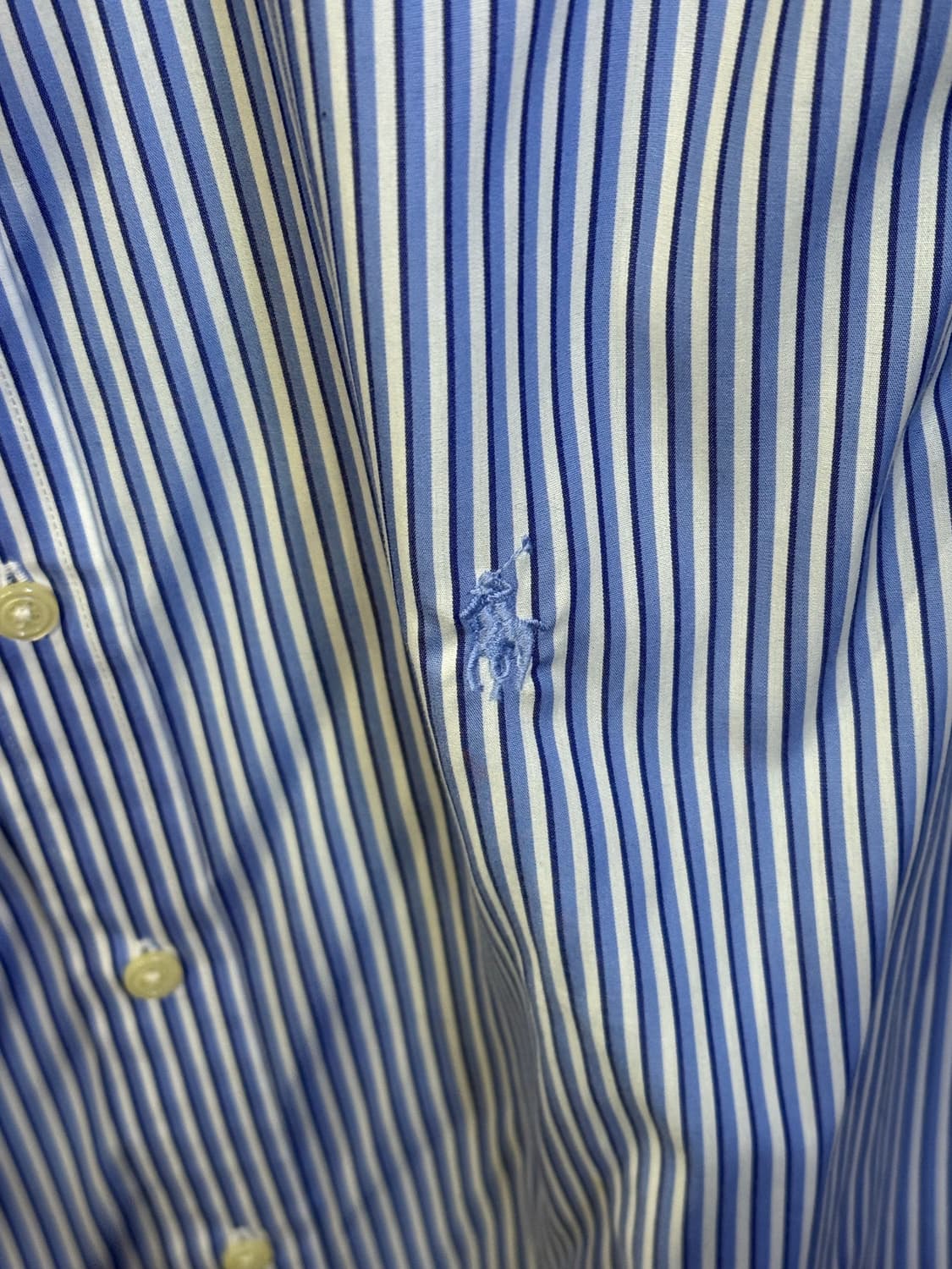 폴로 랄프로렌 스카이포니 블루 스트라이프 셔츠 상품이미지4