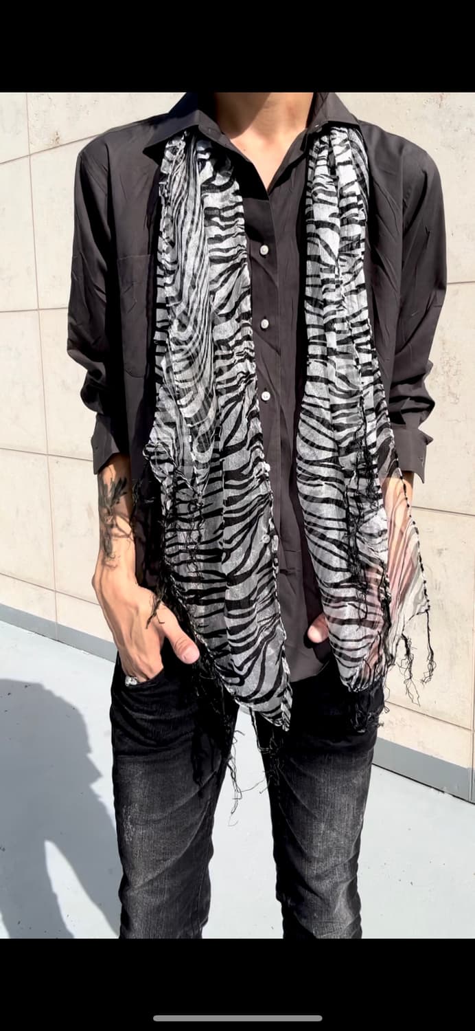“Vintage” 00‘s Zebra Scarf 상품이미지4