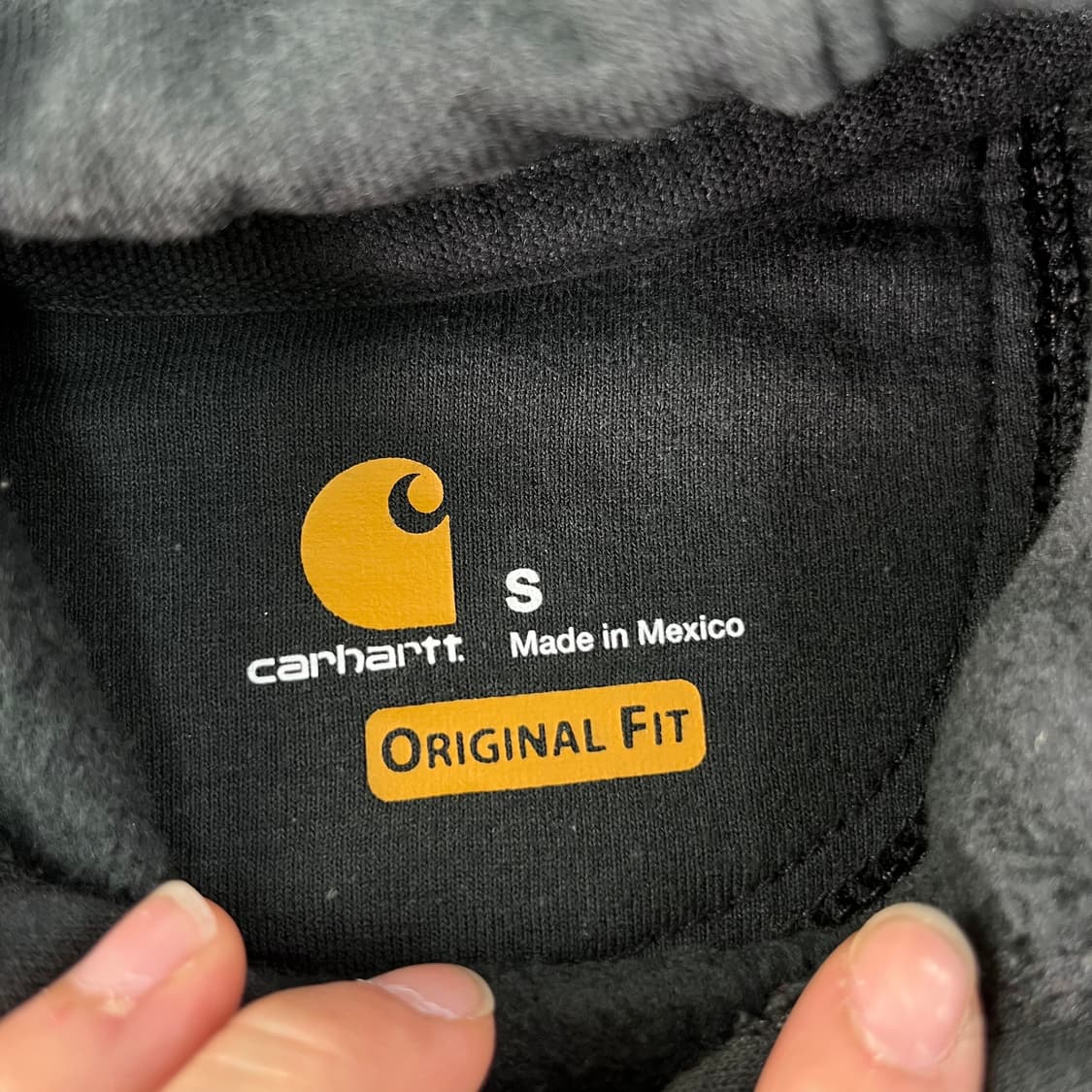 100 칼하트 블랙 후드티 상품이미지2