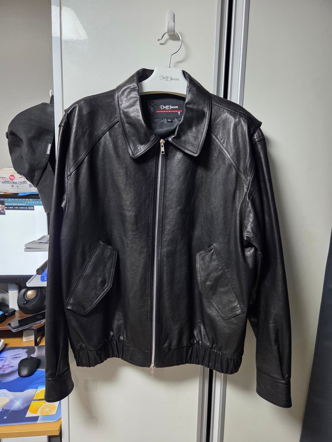 도프제이슨 프리미엄 오버핏 램스킨 베지터블 보머 자켓 XL 상품이미지1