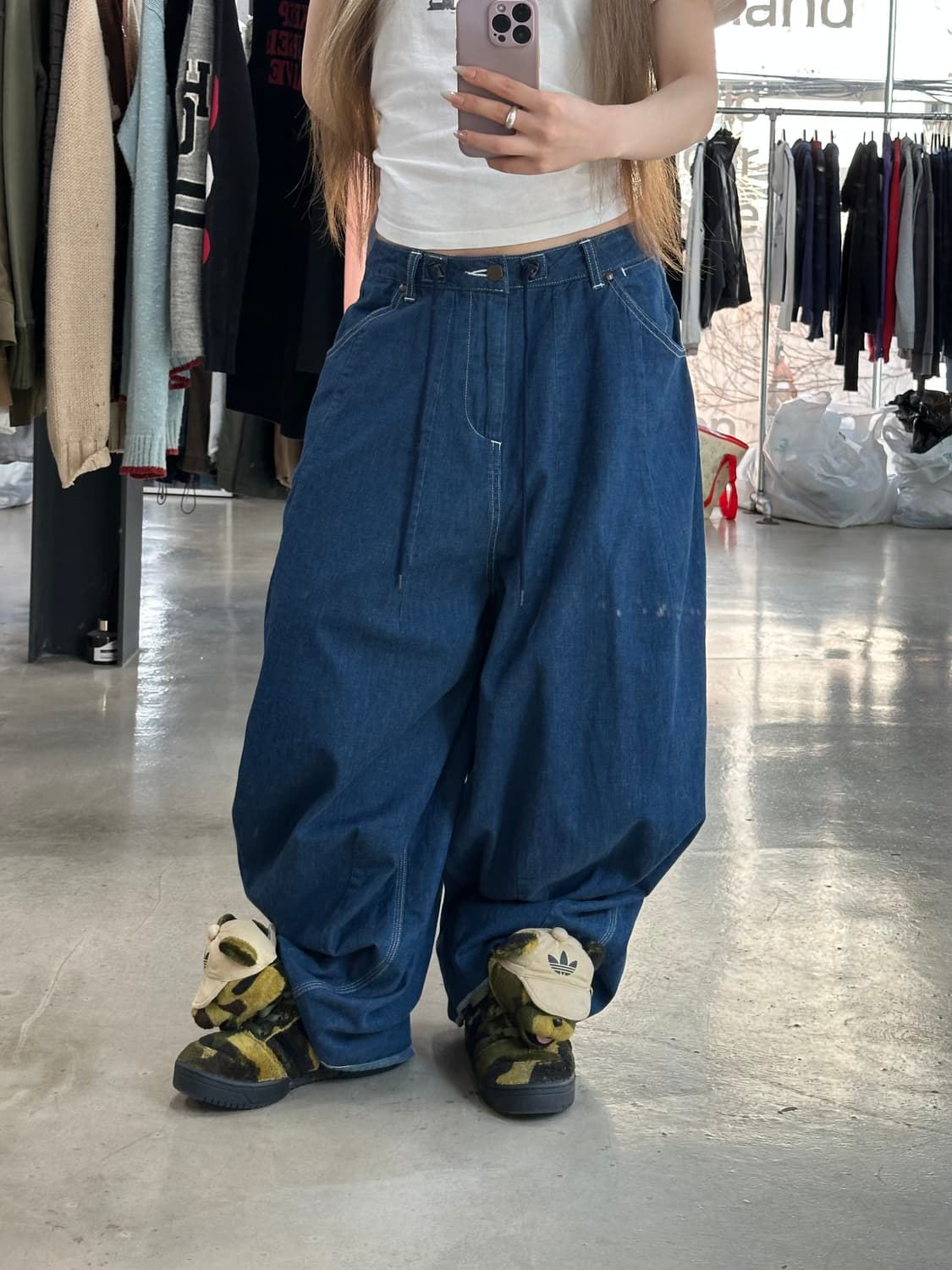 니들스 HD 데님 벌룬 페인터 팬츠 상품이미지1