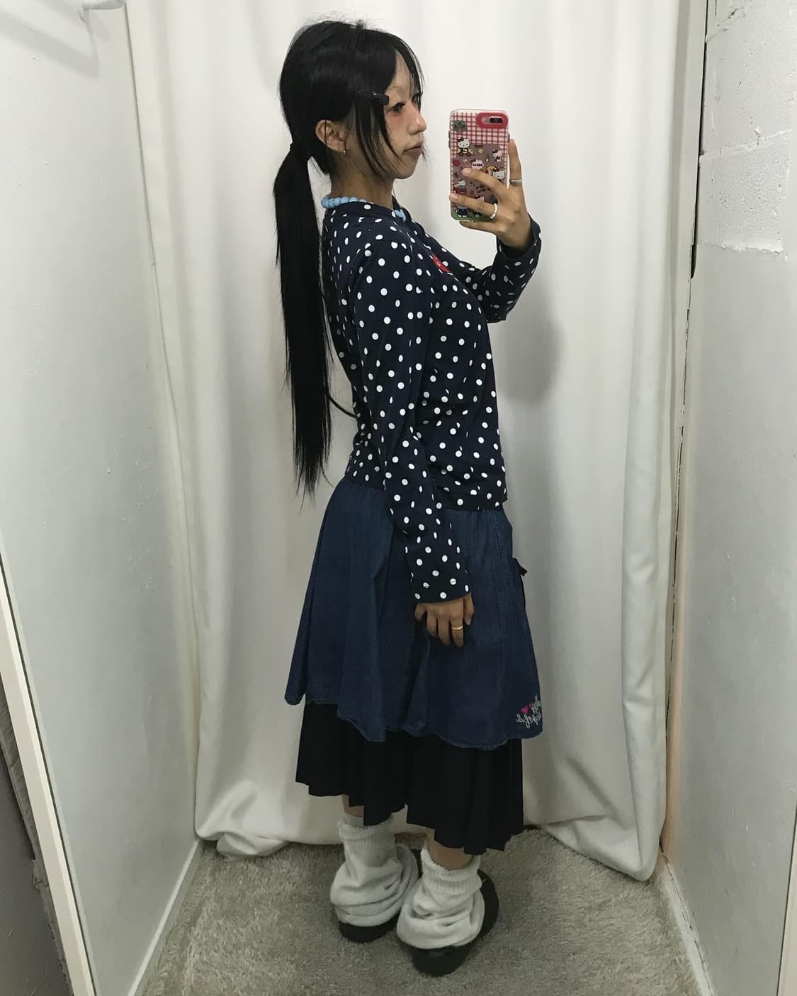 Commedesgarcons Dots Pattern L/S  상품이미지5