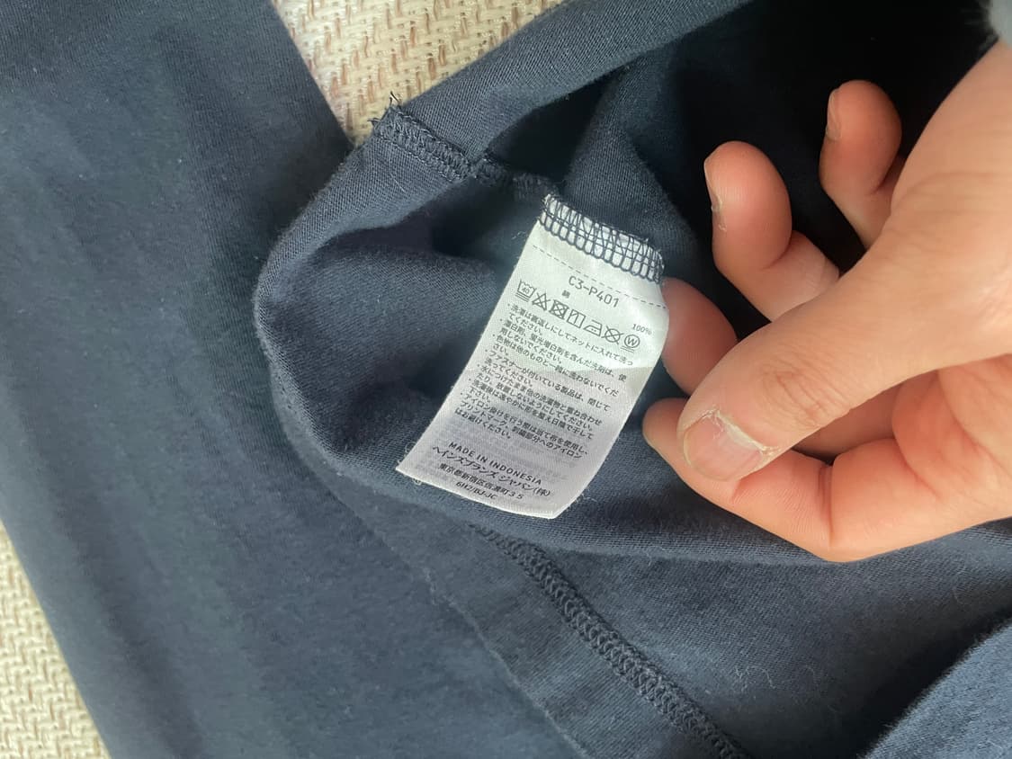 챔피온 네이비 긴팔 롱슬리브  J04135 상품이미지3