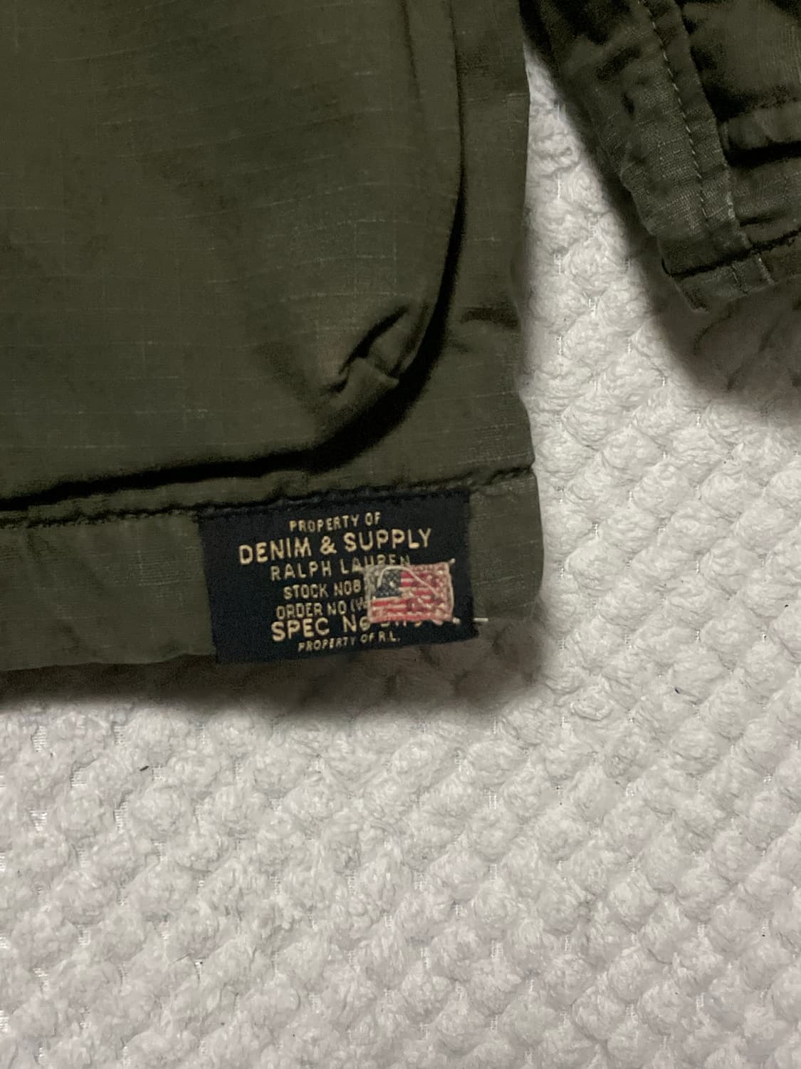 폴로 데님 앤 서플라이 N3B 밀리터리 자켓 카키색(클리닝O) 상품이미지5