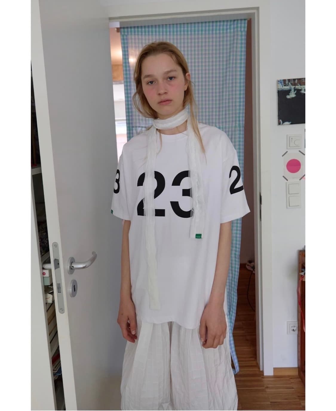 노컨텐츠 레이스 스카프 화이트 상품이미지2