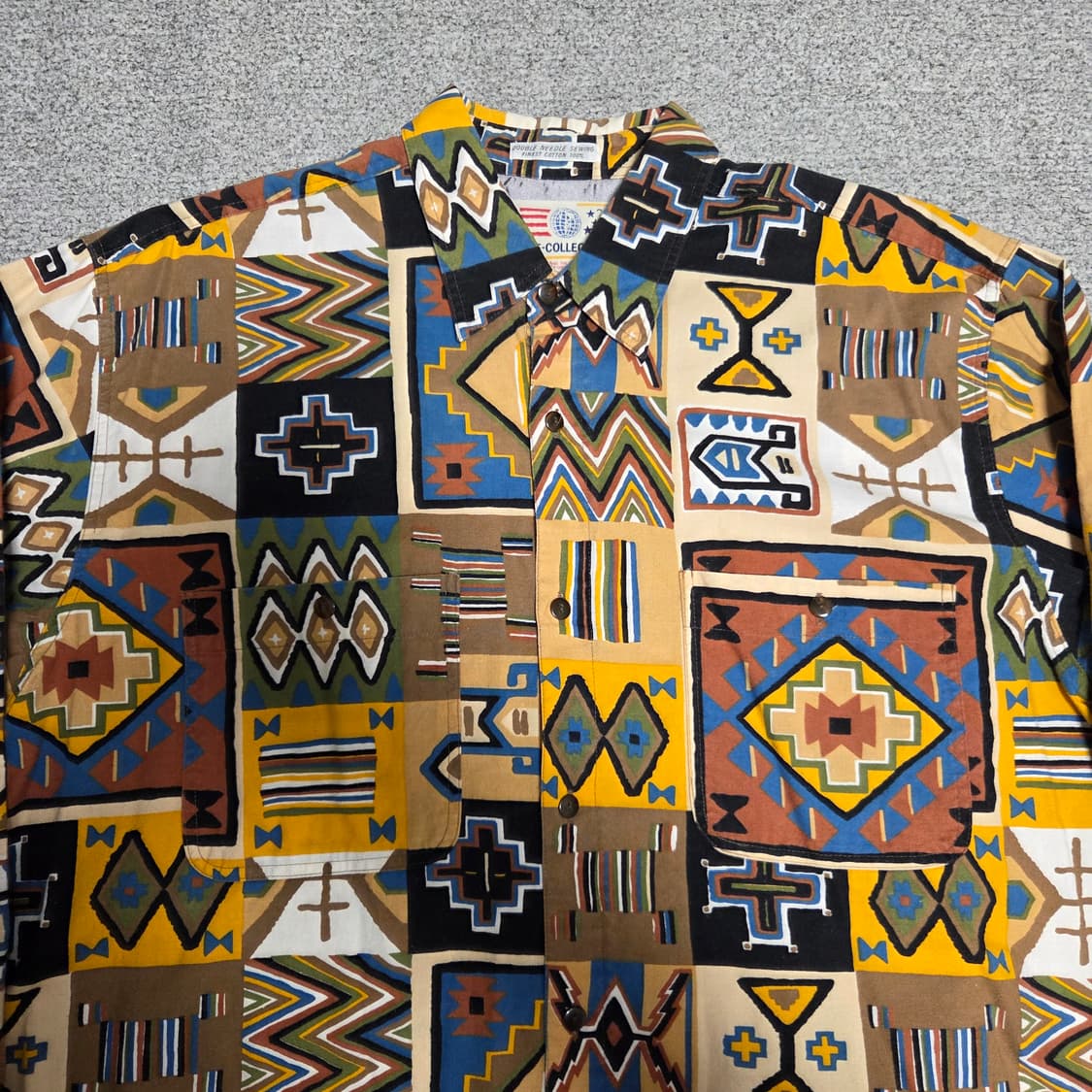 90's Japan Ume Collection 에스닉 셔츠 L(100) 상품이미지2