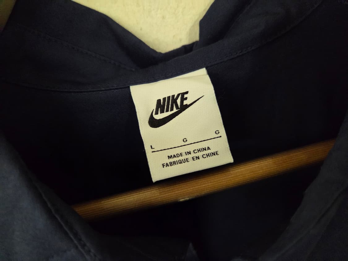 나이키 네이비 반팔 셔츠 (L) 상품이미지4