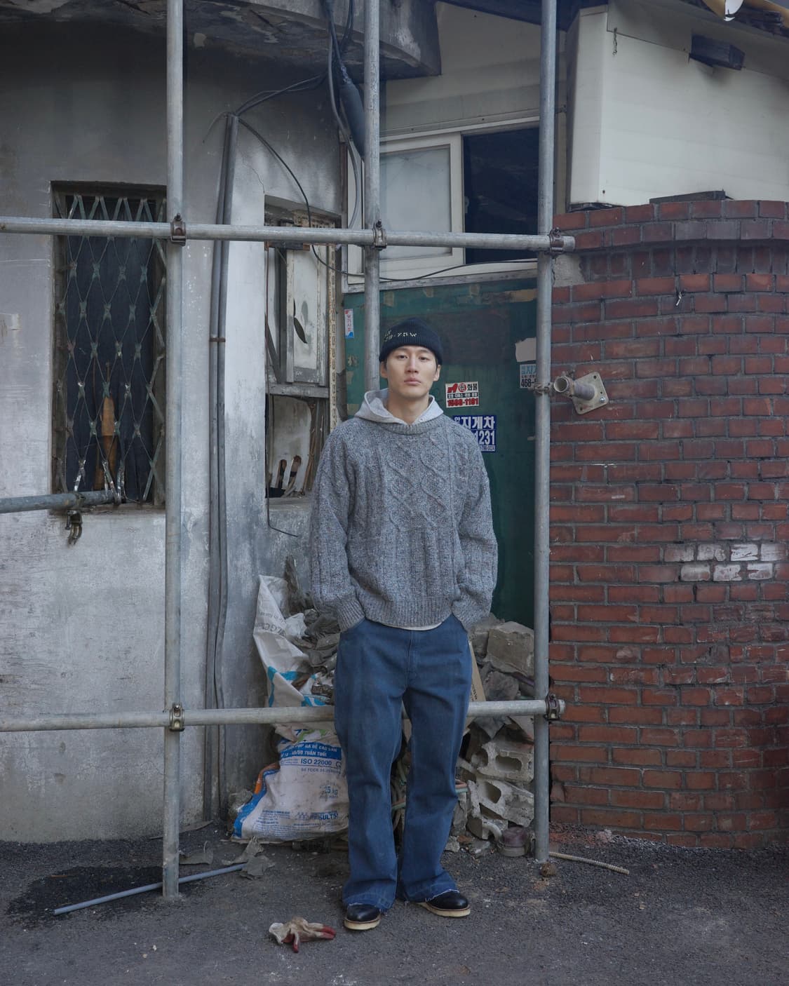 빈티지 아일랜드 보카시 피셔맨 아란 스웨터 상품이미지6