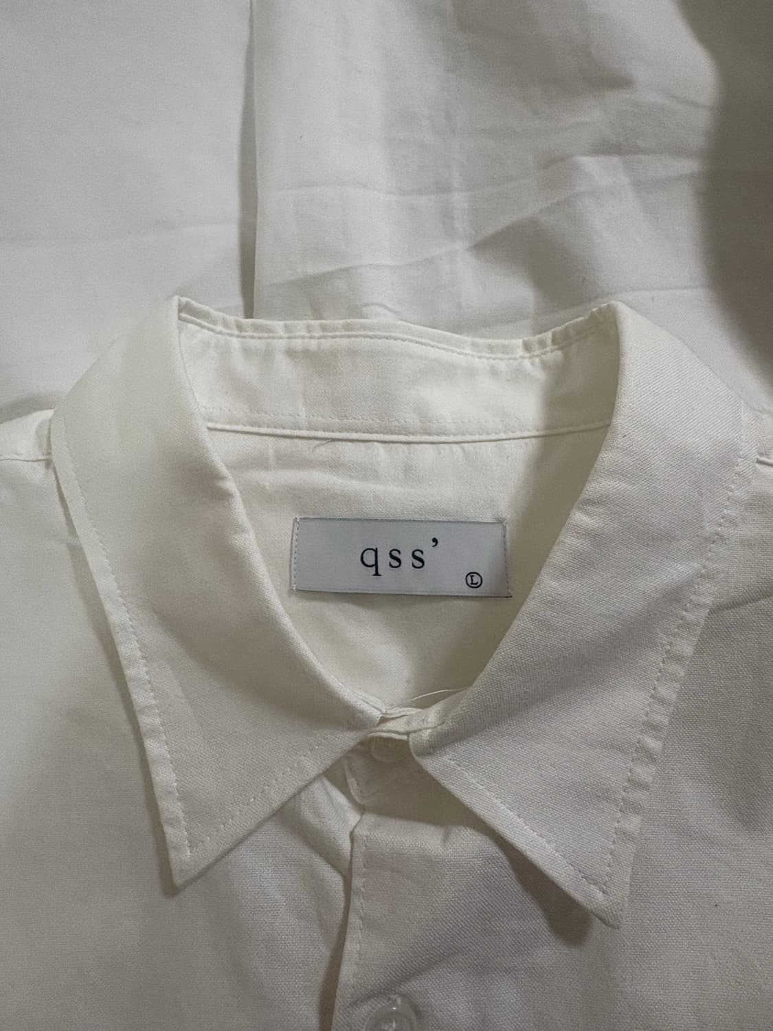 qss 옥스퍼드 셔츠 화이트 L 상품이미지3