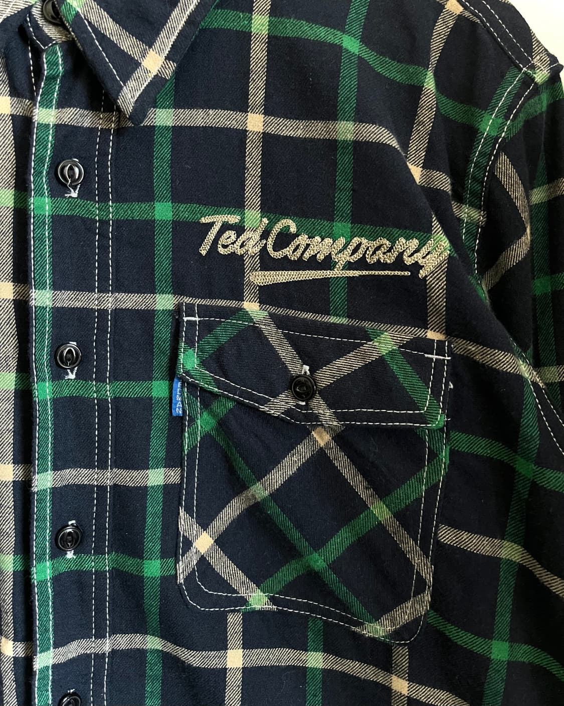 Ted Company Icon Embroidery Check Short 상품이미지5