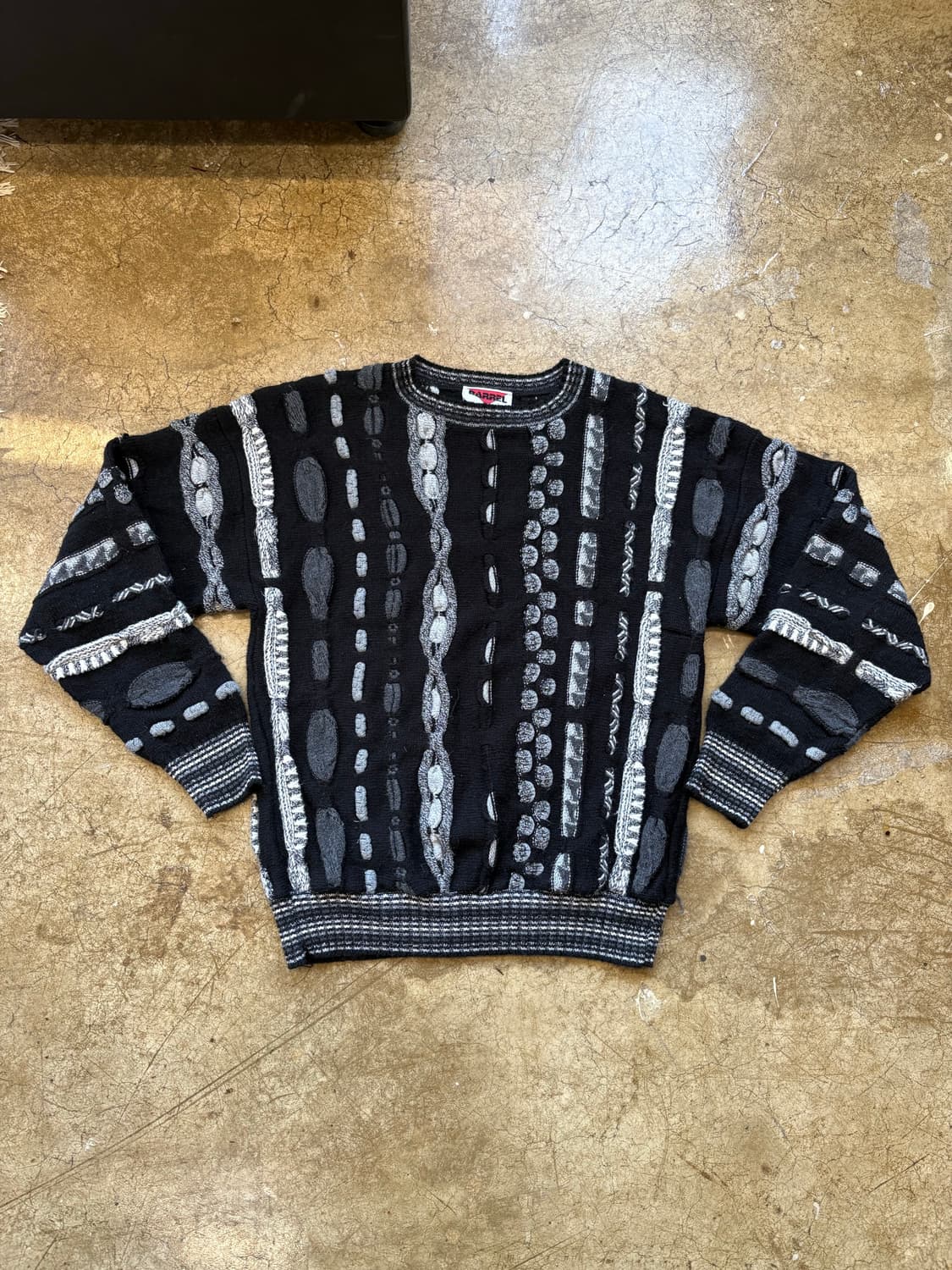 미국 생산 빈티지 패턴 아크릴 스웨터 상품이미지1